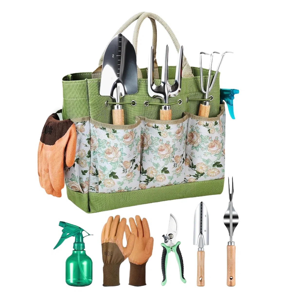 Kit d'outils de Jardinage pour Femmes | Outil de Coupe de Jardin Manuel, pour, Coupe, Creuser, désherber Manuel et Outil de récolte pour pelouse et Jardin | Outil De Jardinage Robuste Petit Outil Peu Encombrant, Pour Le Jardinage