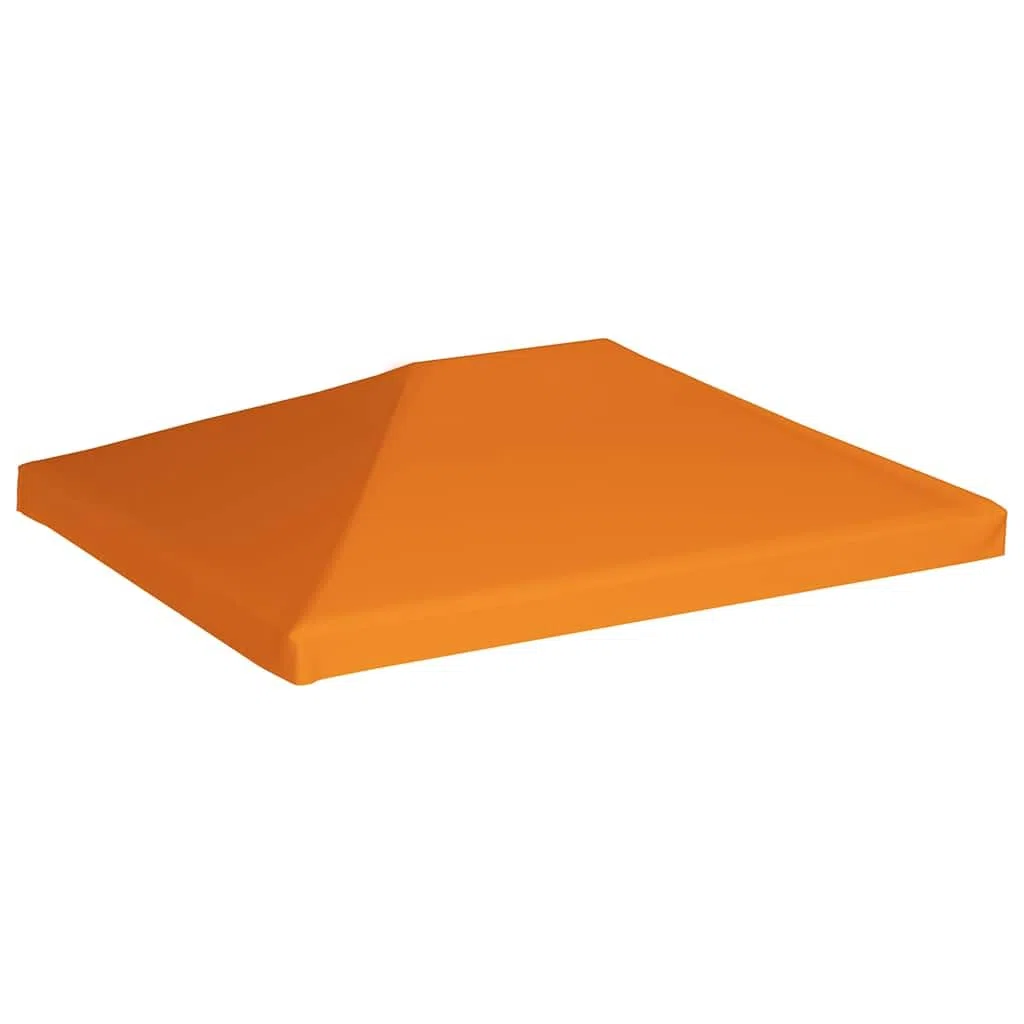 vidaXL Toile Supérieure de Belvédère Toit de Rechange de Tonnelle Dessus de Chapiteau Jardin Terrasse Extérieur 310 g/m² 4x3 m Orange