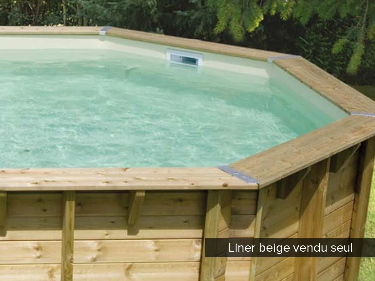 Ubbink - Liner seul pour piscine bois Océa 8,60 x 4,70 x 1,30 m Beige