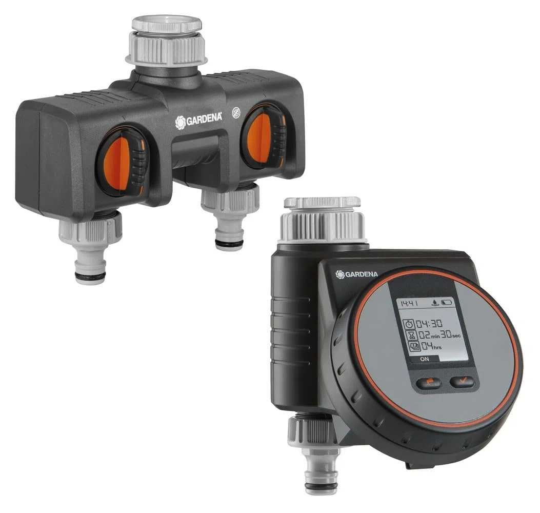 Contrôle Flexible de l'Irrigation + Connexion à Double Robinet