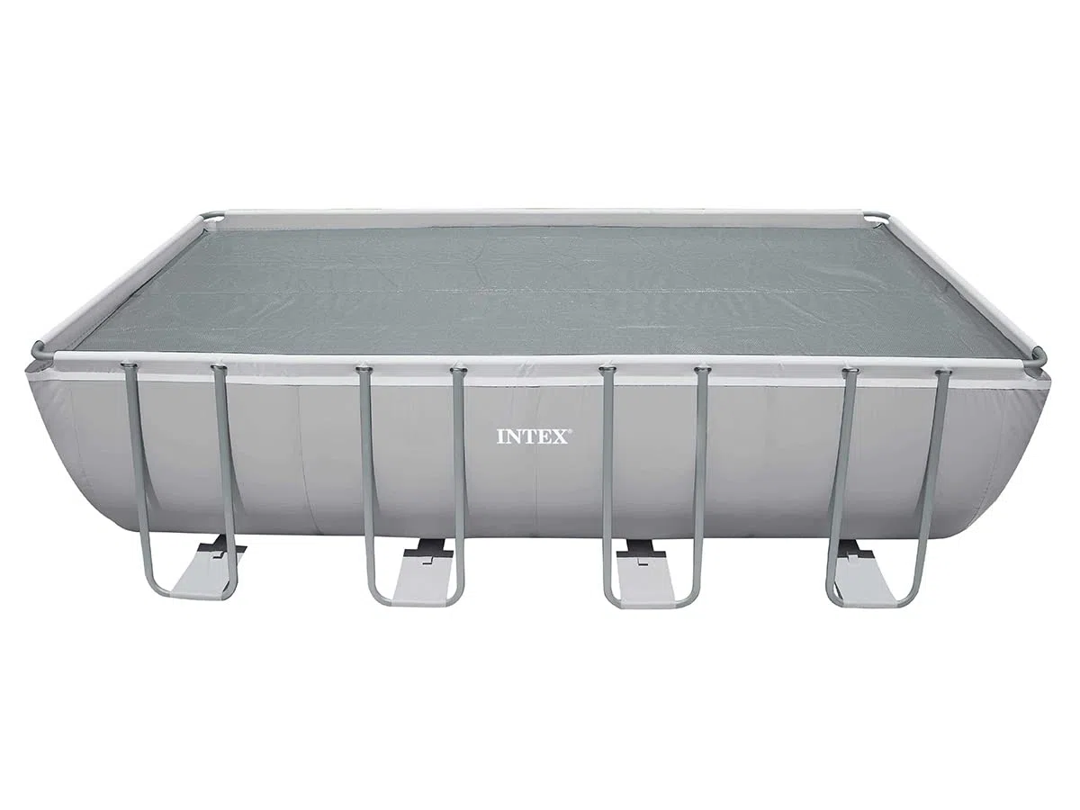 Intex bâche à Bulles rectangulaire 9,60m x 4,66m renforcée pour Piscine 9,75m x 4,88m