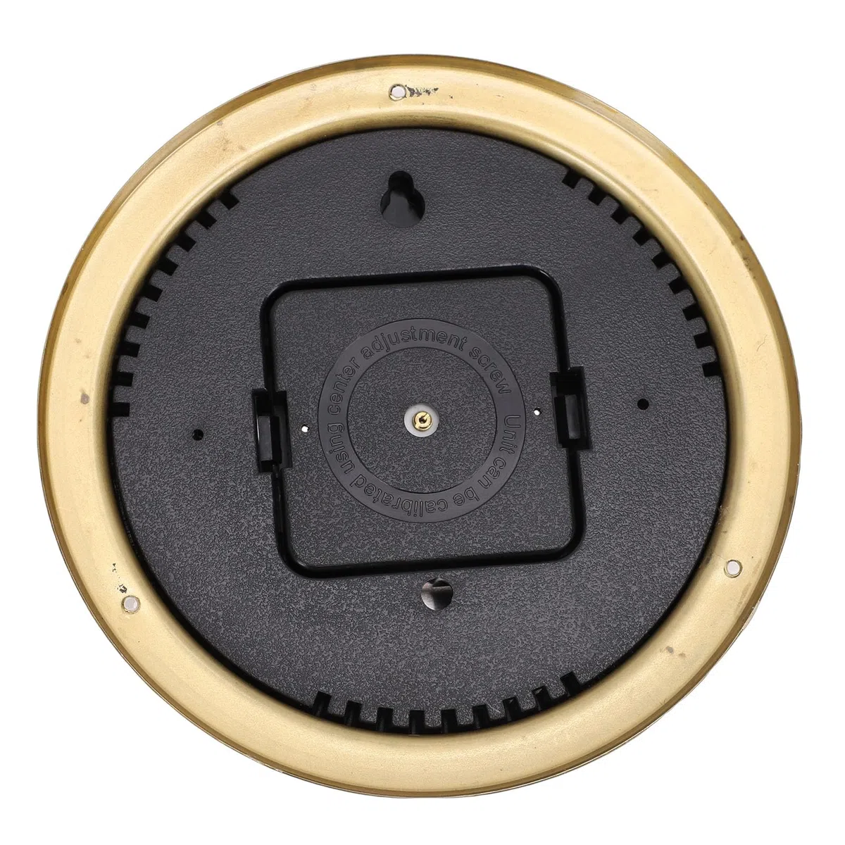 Baromètre en Laiton de 4,7 Pouces, Mesure Précise de la Pression Atmosphérique avec Cadran Blanc et échelles en Or Noir, pour Yachts, Cargos, Navires, Maison Marine