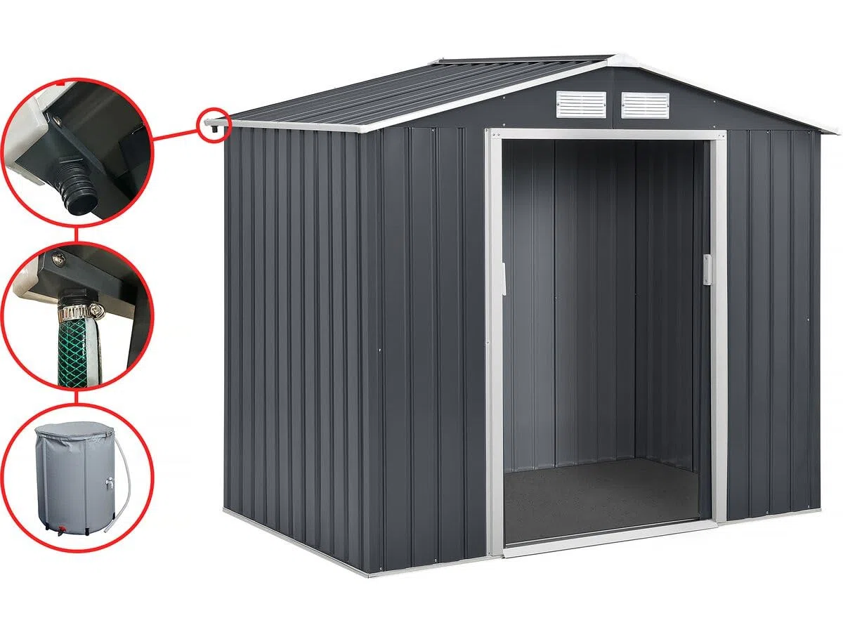Gouttière pour abri de Jardin en métal de 6 à 13 m2