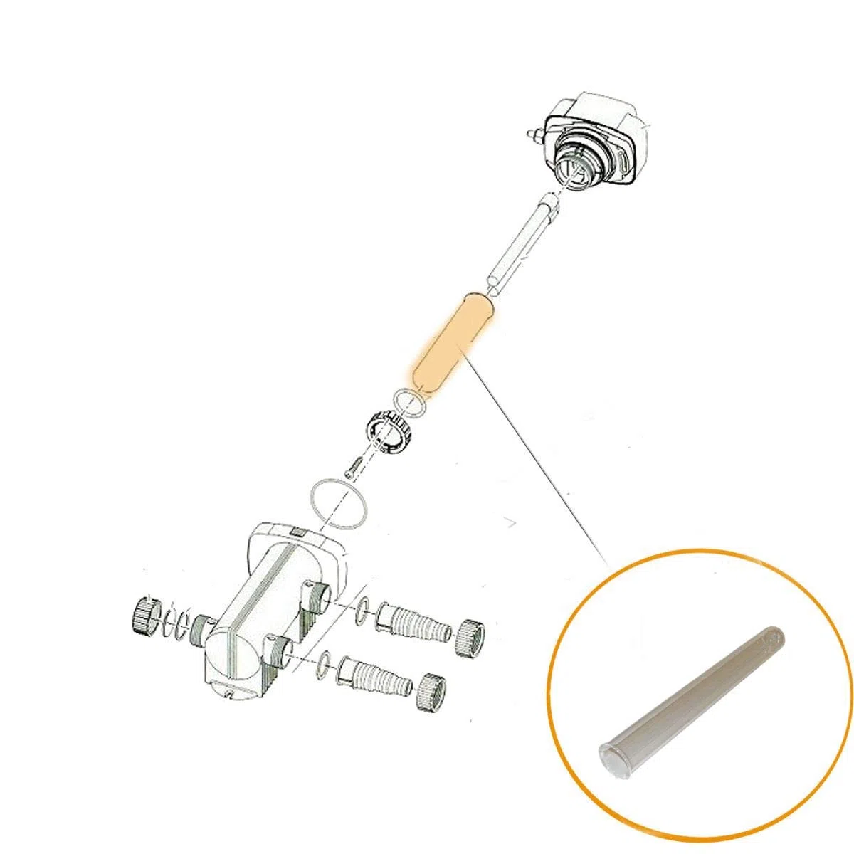 Oase Manchon à quartz de rechange Filtoclear/Vitronic 18/24/36 W