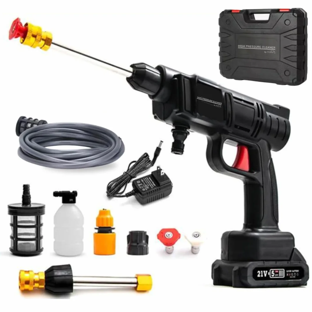 STARLYF Nettoyeur Haute Pression sans Fil Haute Pression, Pistolet Portable à Eau Haute Pression, Pistolet de Lavage de Voiture, connecteur pour Robinet