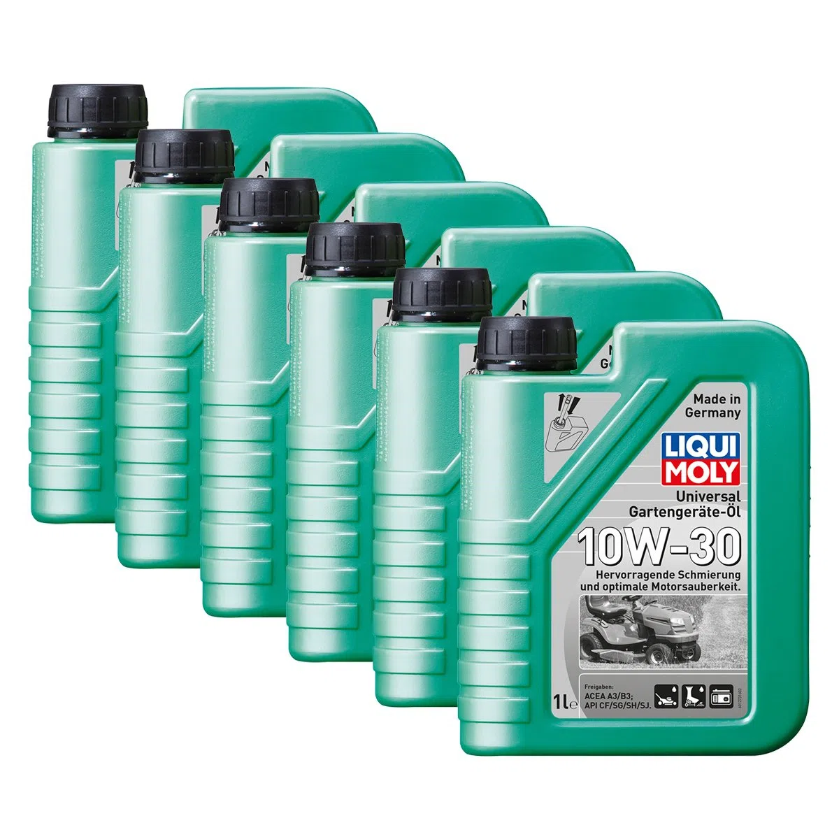 Liqui Moly 1273 Lot de 6 flacons d'huile universelle pour outils de jardin 10W-30 4 temps 1 l