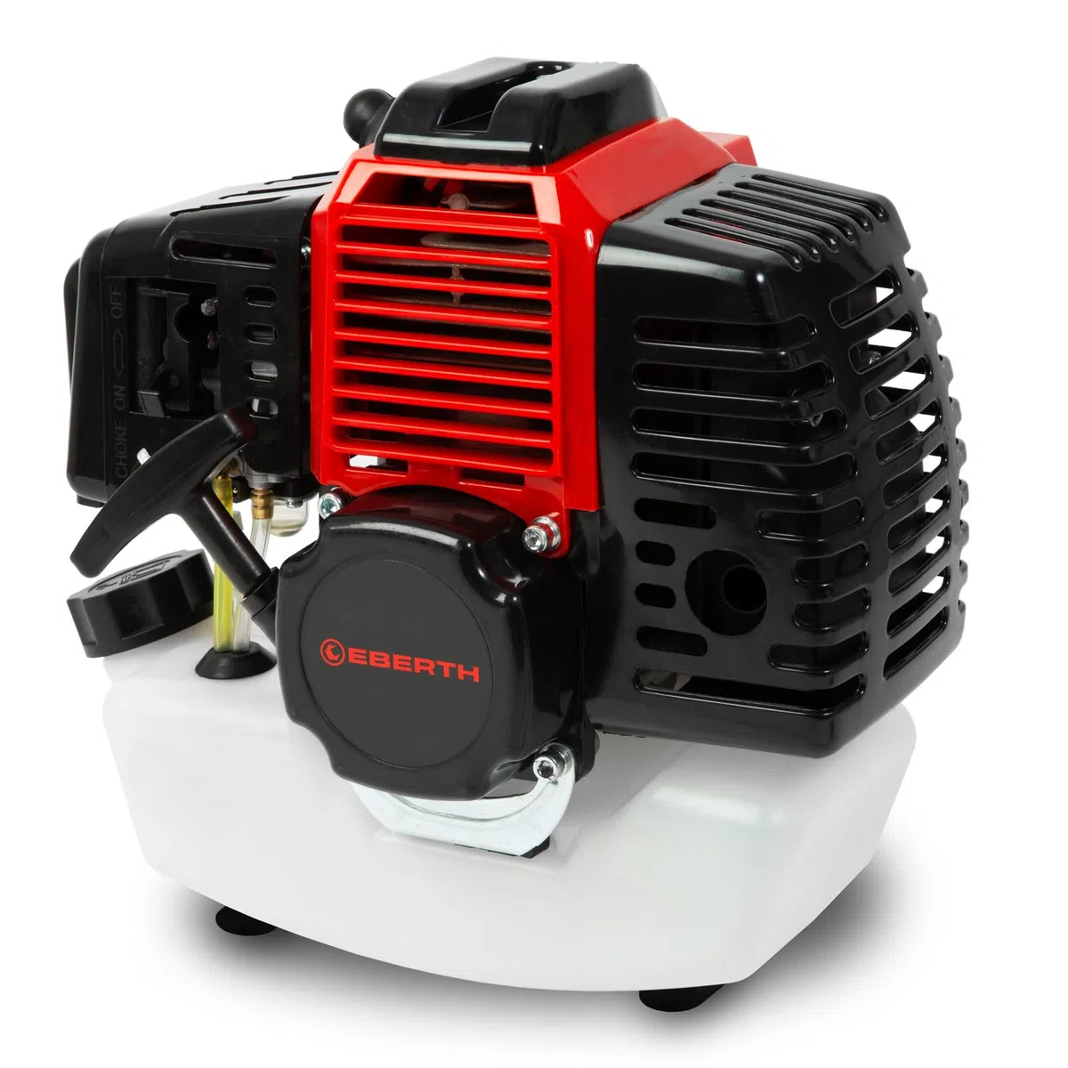 EBERTH 3 PS / 2,21 kW Moteur à essence, 2 temps, cylindrée 52 cm³, refroidissement par air, démarrage par lanceur, moteur de remplacement pour débroussailleuses, tondeuses à gazon, taille-haies