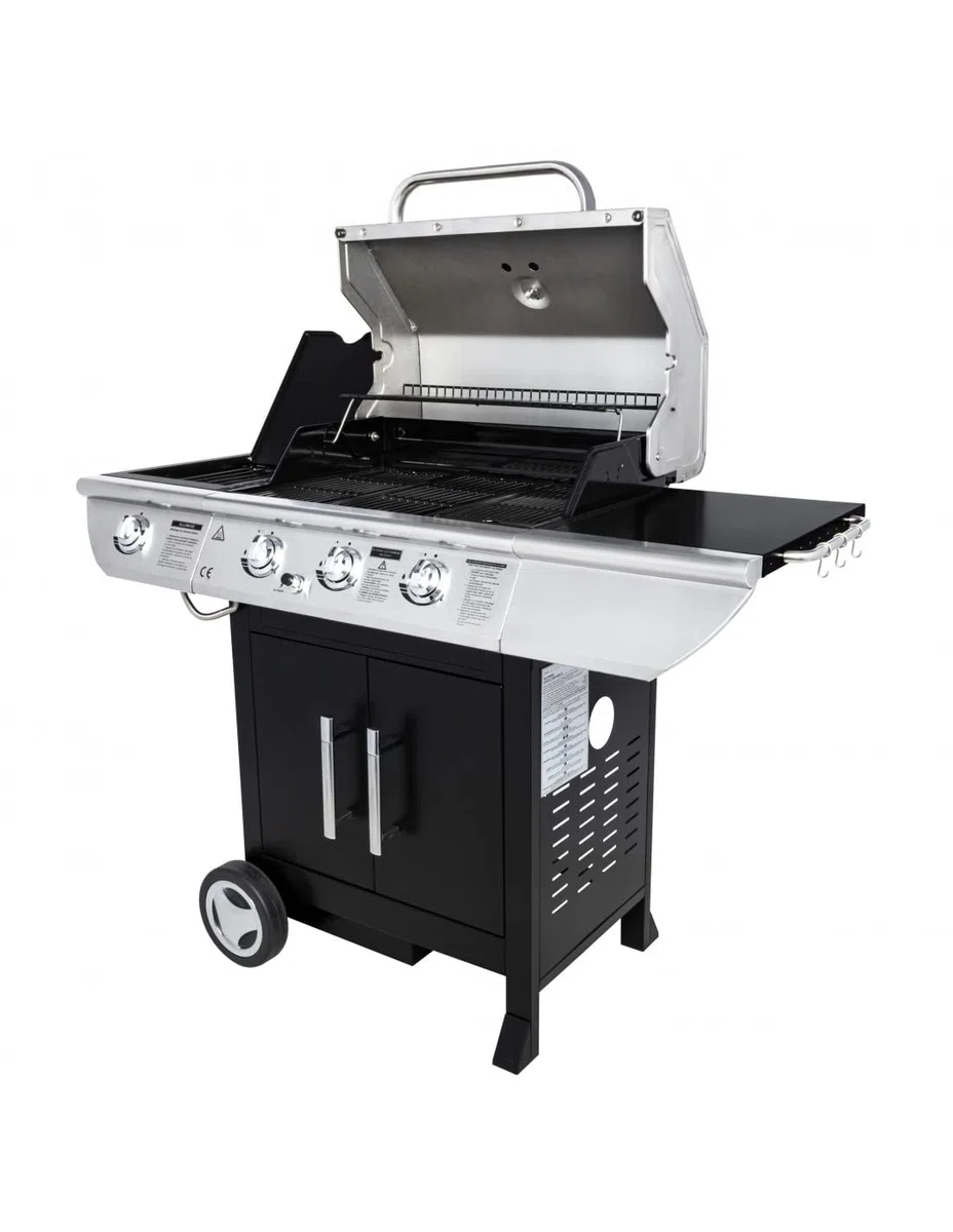 Somagic Barbecue au gaz Baltimore - 3 brûleurs 10,5kW + réchaud