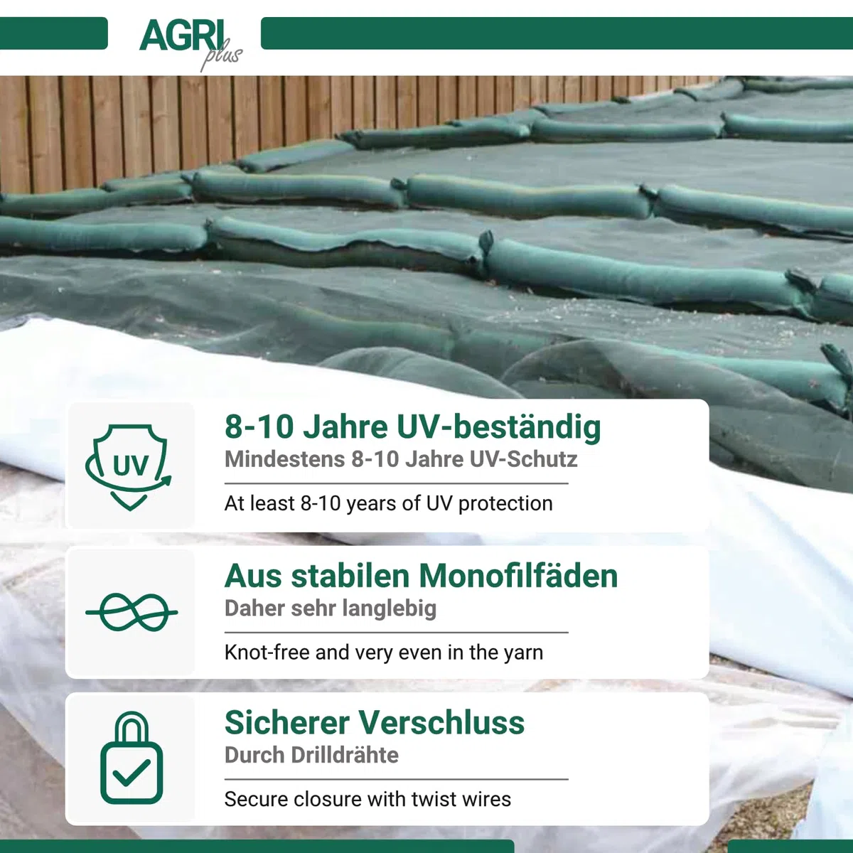 AGRI plus Lot de 20 sacs de sable pour silo avec poignée I Sacs de sable à remplir d'une capacité de 14 kg I 270 x 1000 x 1200 mm I Sacs d'inondation avec fermeture métallique I Sac de sable pour silo