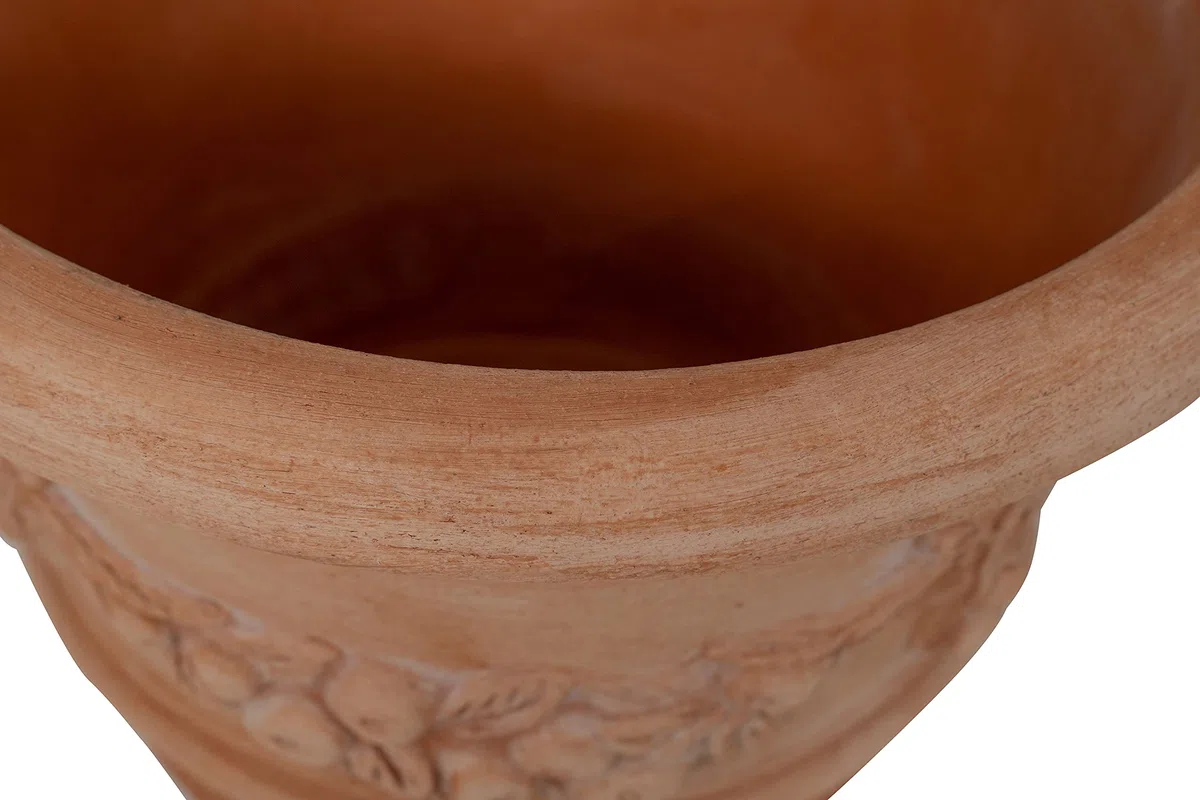 Biscottini Pot de Fleur Interieur L40xPR40xH30 - Pot de Fleur en Terre cuit - Pots de Fleurs - jardinieres Exterieur - Décoration - Pot en Terre Cuite - Pot Terre Cuite