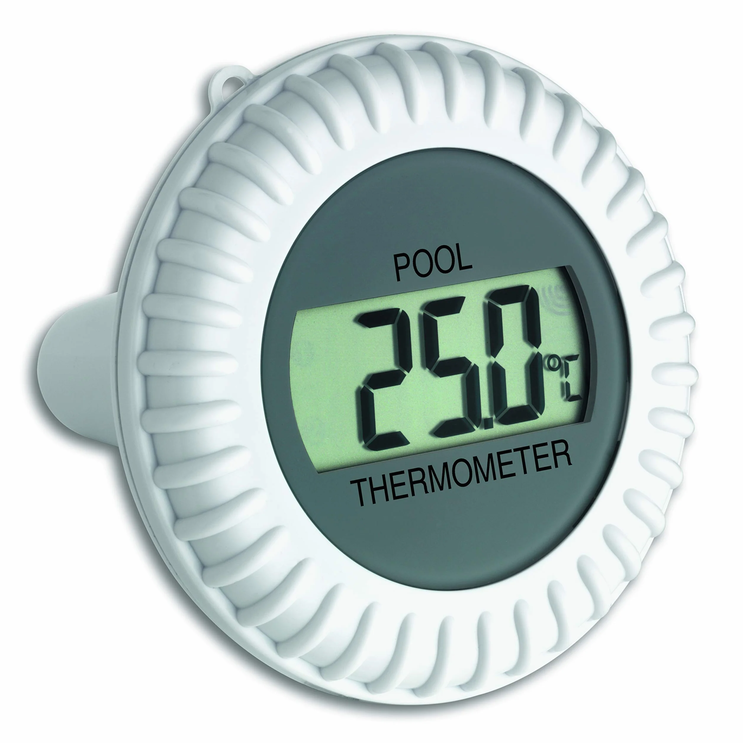 TFA Dostmann Émetteur Piscine avec écran 30.3199.IT pour Stations Radio TFA 30.3060 | 30.3039 | 30.3053 pour bassins, piscines et piscines Blanc/Gris