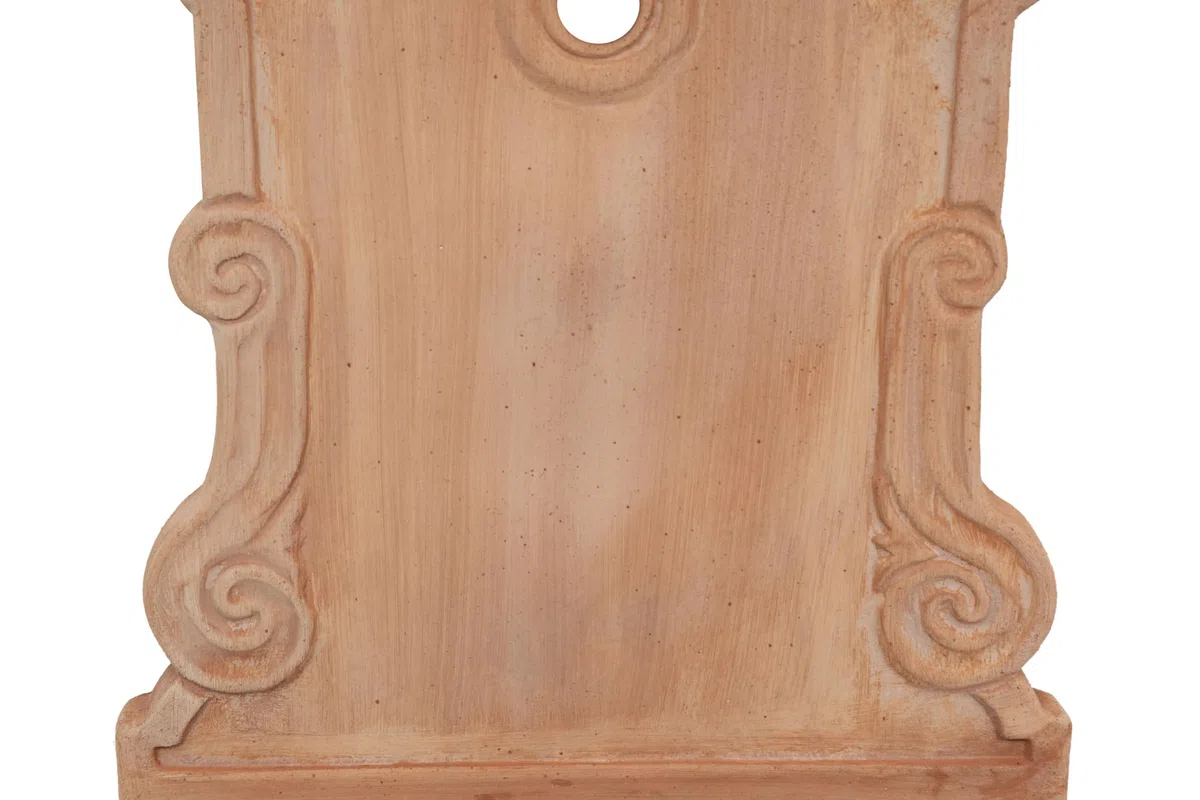 Biscottini Fontaine de jardin en terre cuite - Meubles d'extérieur L44 x P38 x H65