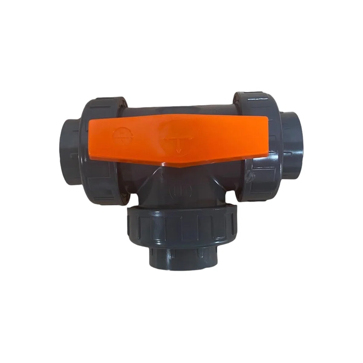 Raccords en PVC (robinet sphérique 3 voies en PVC, alésage en T)