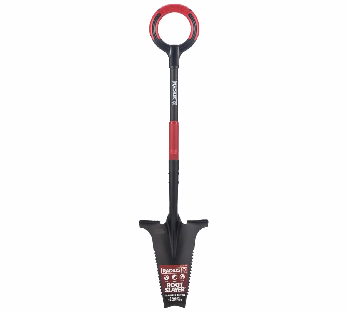 VENTEO Bêche Professionnelle Multifonctions RootSlayer | Pelle Acier Dents Crantées Ergonomique | Outillage de Jardin Sol Entretien Extérieur | Bêche Coupe Racine Profondeur | Travail Du Jardin