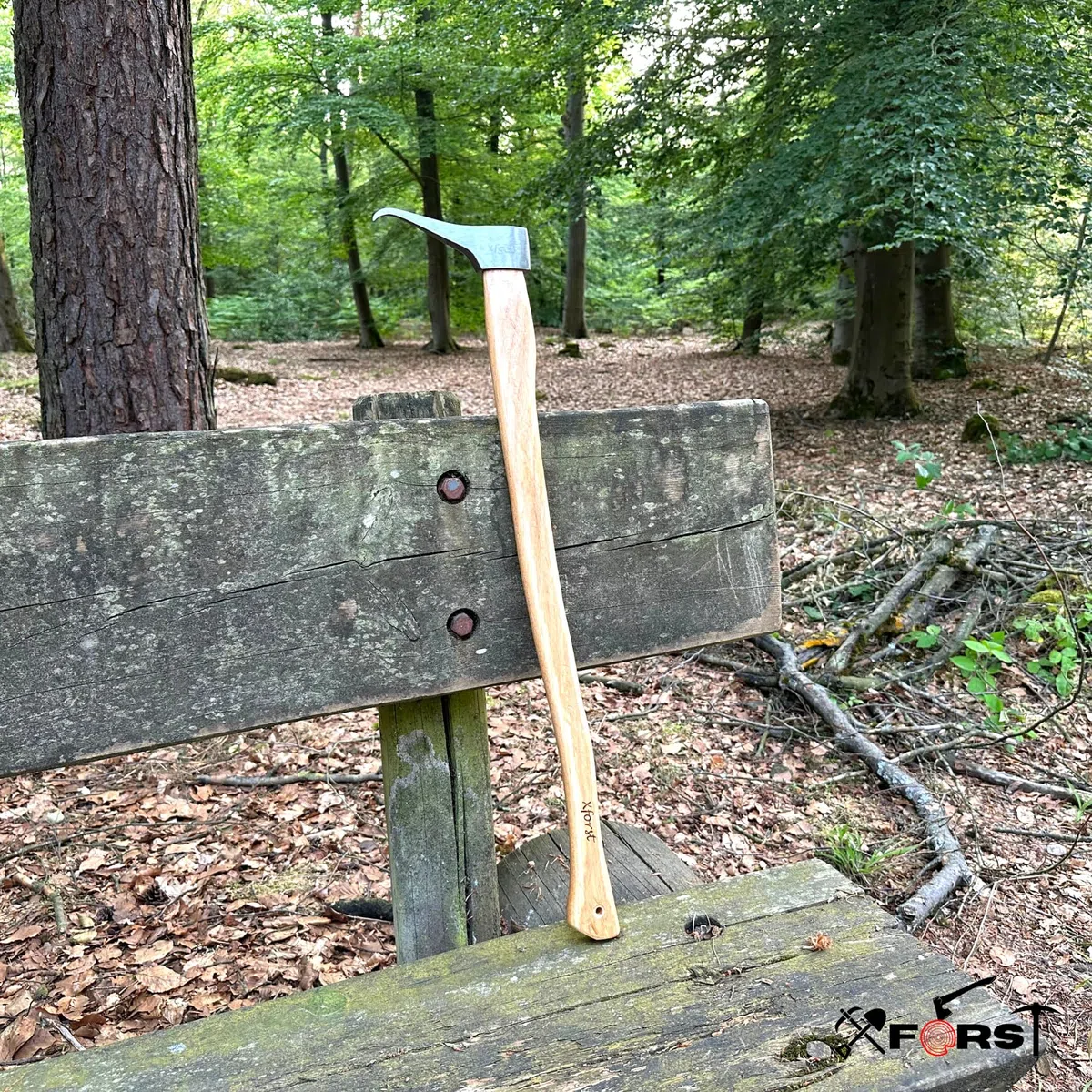 Xforst Sappie à Main – Set 2 pièces avec Support de Ceinture, Sapie Longue 70 cm + Sapie Courte 38 cm, Outil forestier forgé en Acier Carbone, Manche Hickory – X-P500L & X-P50BX