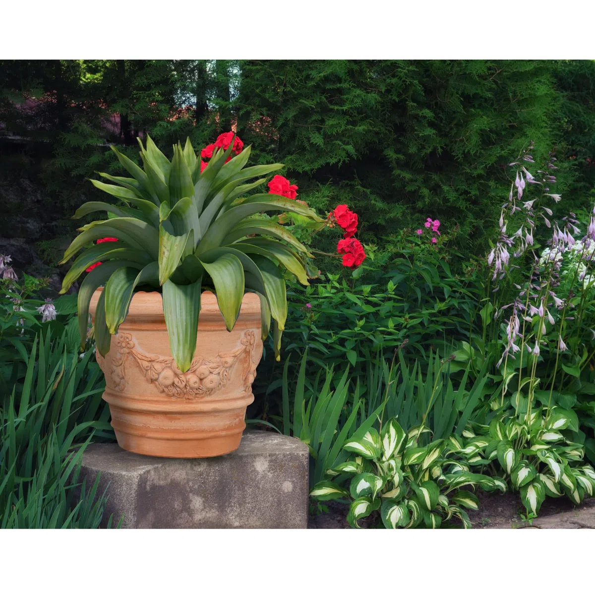 Biscottini Pot de Fleur Interieur L40xPR40xH30 - Pot de Fleur en Terre cuit - Pots de Fleurs - jardinieres Exterieur - Décoration - Pot en Terre Cuite - Pot Terre Cuite