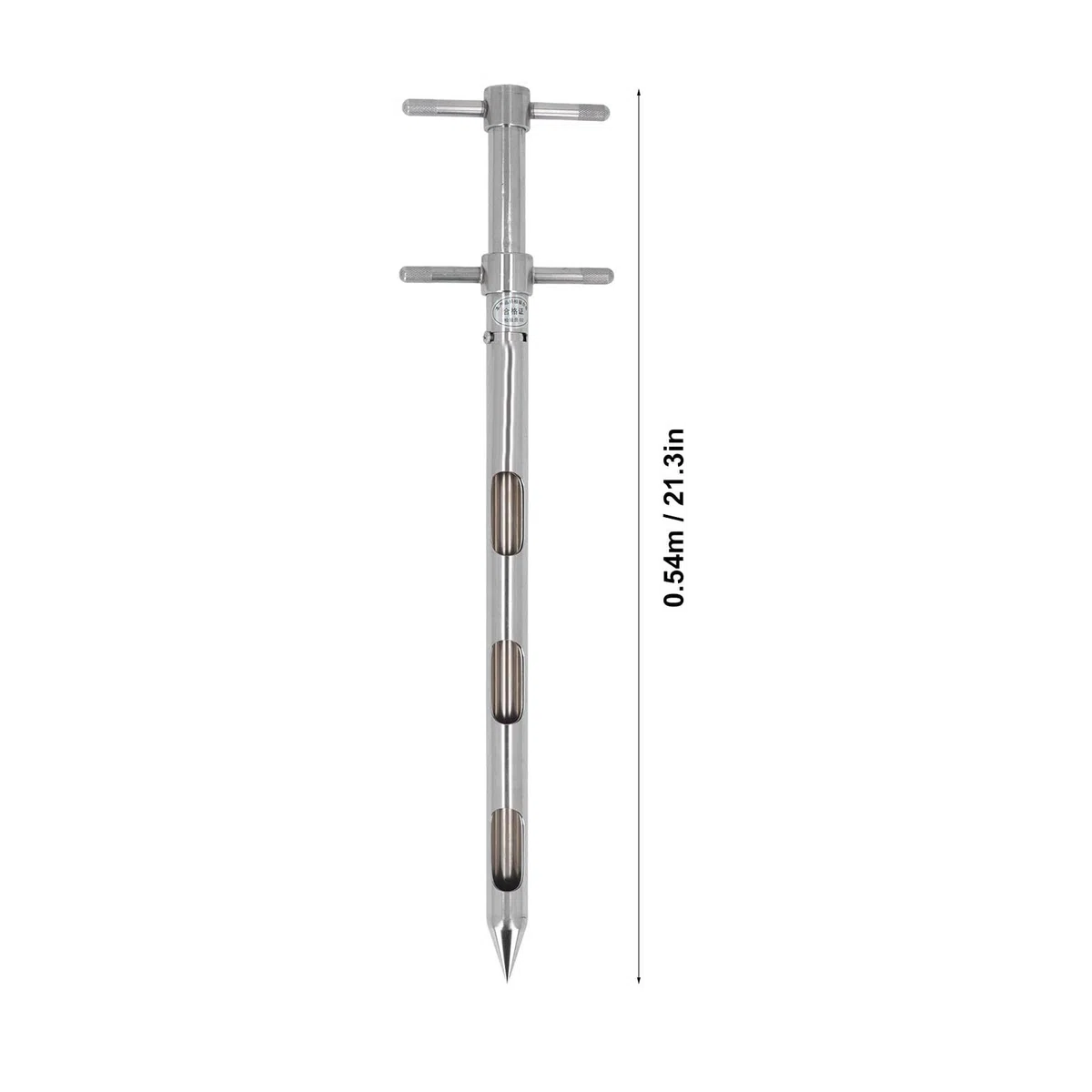 54 cm Soil Sampler Probe, 304 Stainless Steel Soil Sampling Tube, Soil Sample Probe, Soil Measurement Tool avec poignée en T for Potted Plants Houseplants Garden