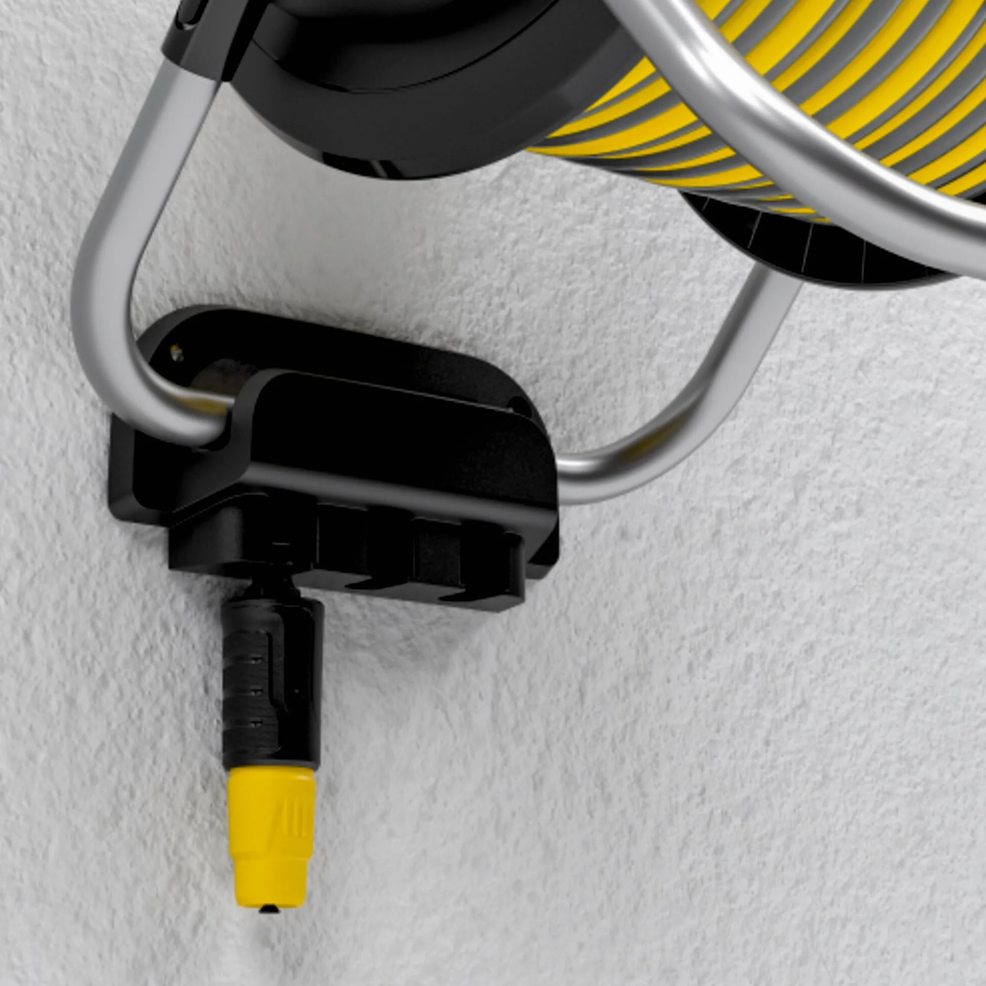 Kärcher Support de tuyau HR 4.30 : flexible, rangement facile au mur et pour une utilisation mobile dans le jardin, support de seringue, tuyau de 30 m et accessoires, noir