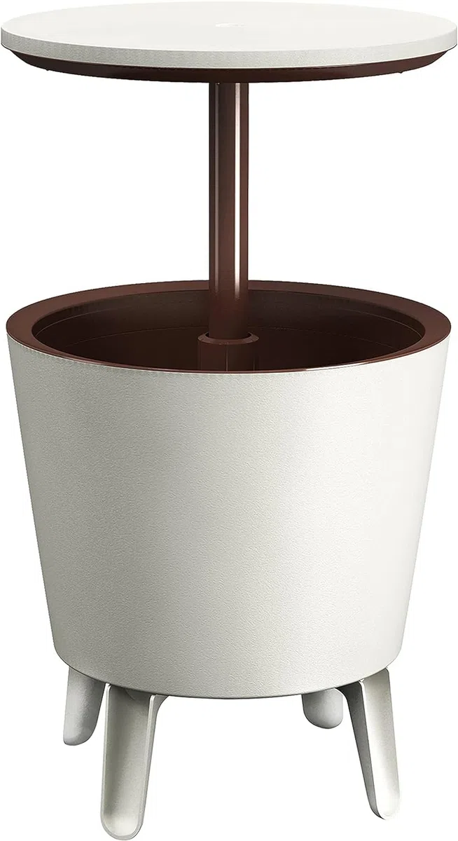 Keter 962CB Table de camping, blanc / marron
