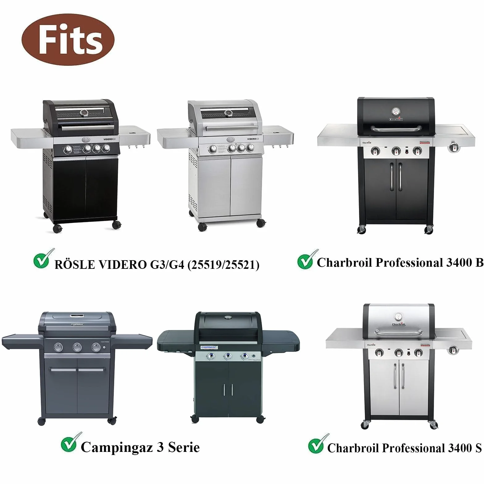GFTIME Weber Spirit I II E310 E320 E330 S310 S320 S310 S320 S330 Lot de 2 grilles en fonte pour barbecue Weber Spirit série 300 44,5 cm