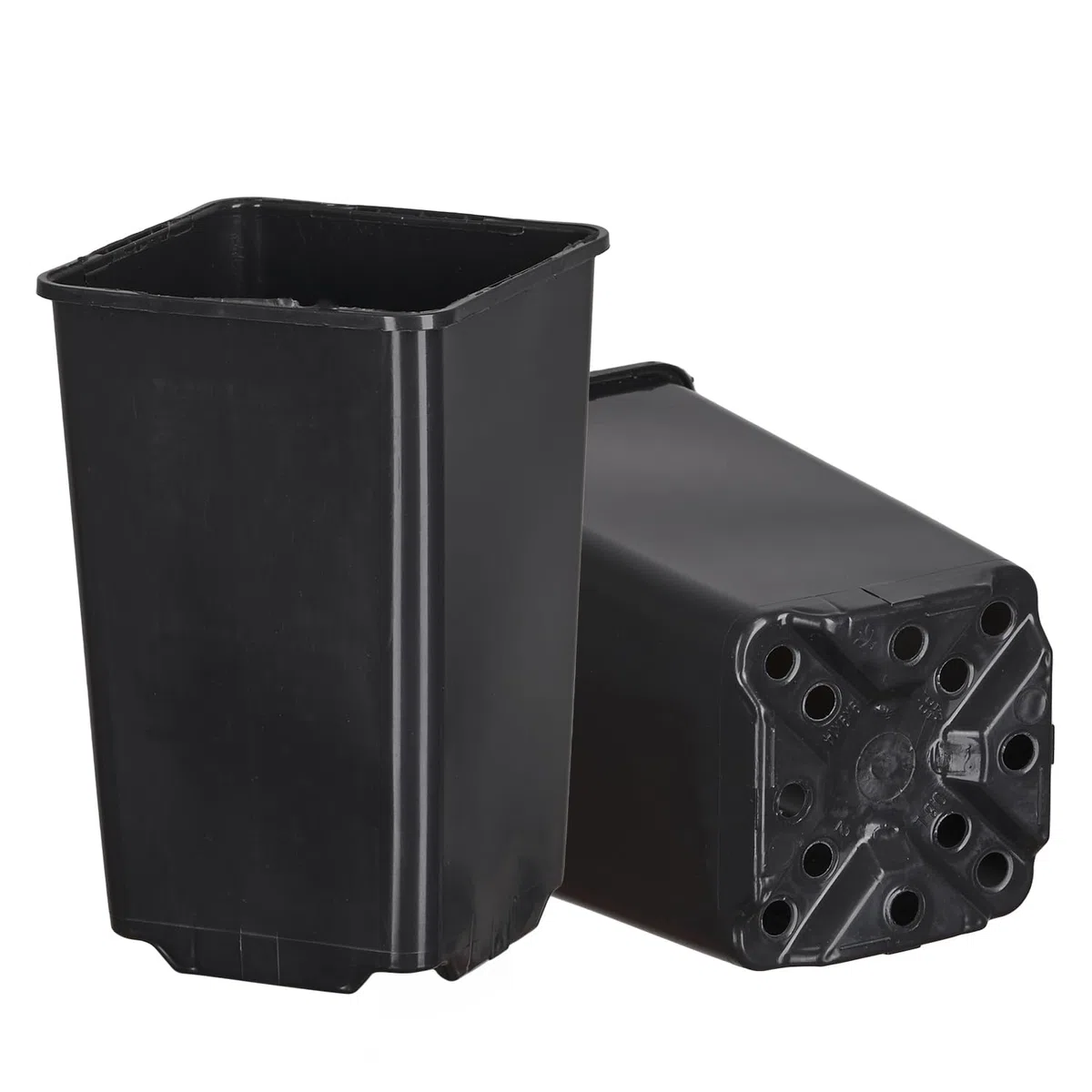 Tymar Lot de 100 pots de culture, hauts, 11 x 11 x 21,5 cm, à racines profondes, pour semis, boutures, pots de fleurs profonds, en plastique