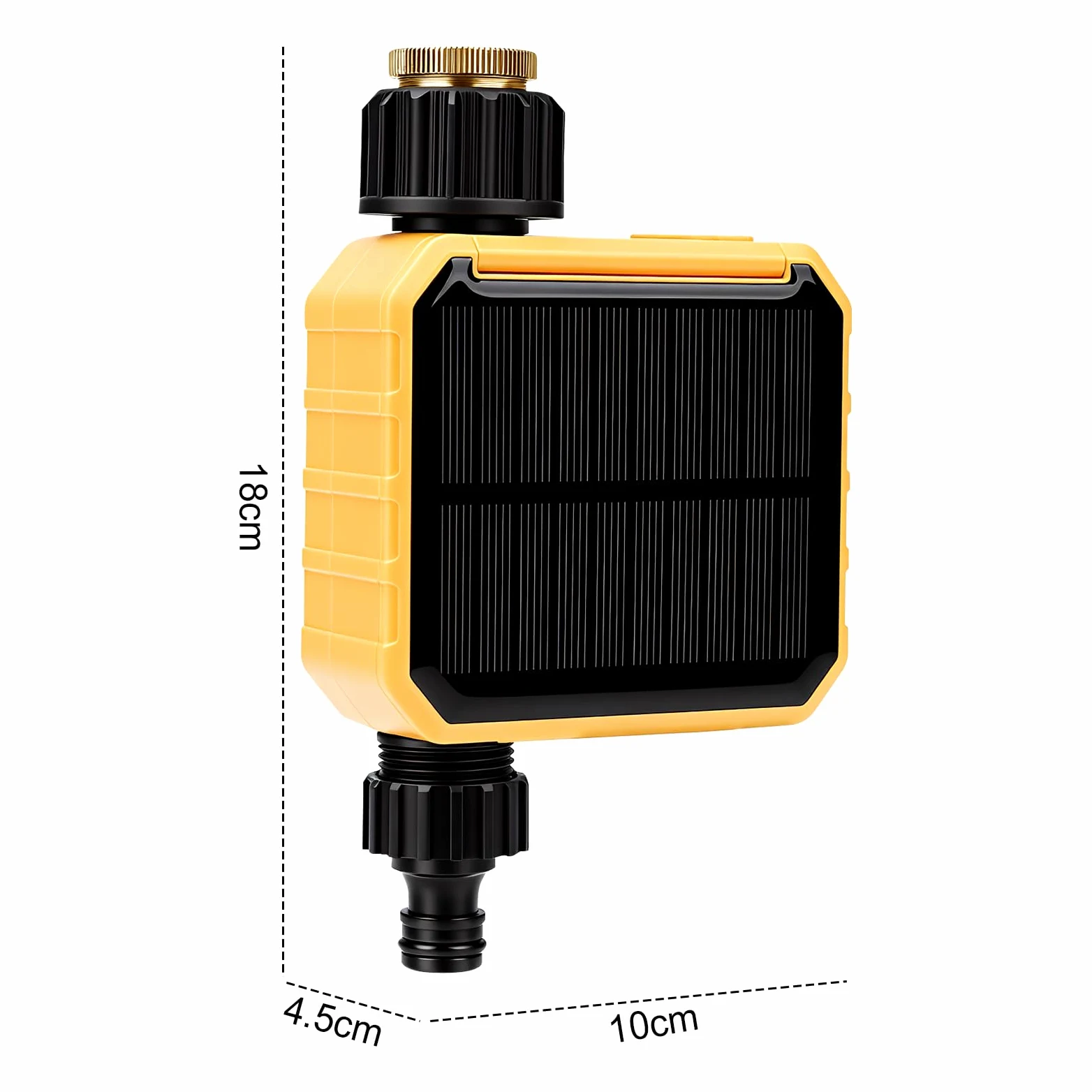 Nikou Ordinateur d'irrigation WiFi, Programmateur Arrosage Automatique Solaire Minuteur d'arrosage Intelligent avec Retard de Pluie, Compatible avec APP et Alexa, pour Jardin, Pelouse (1 Sorties)