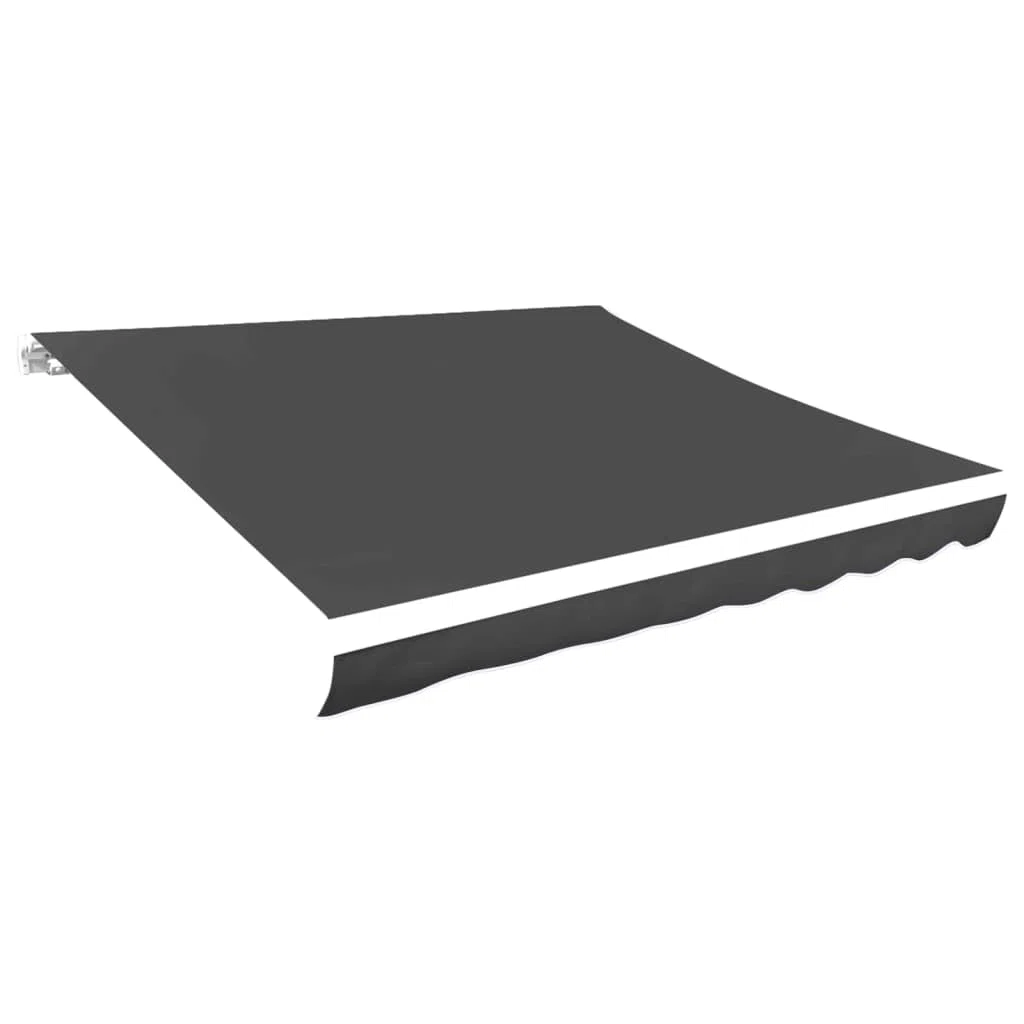 Tomostar Toile de Remplacement Store Banne, Toit de Rechange Tissu de Remplacement pour Auvent Anthracite 350x250 cm