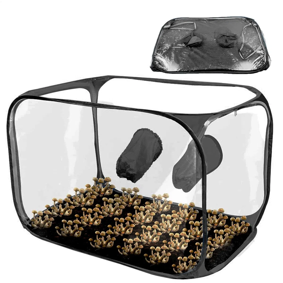 Still Air Box Station de propagation pliable ventilée 76 x 43 x 44,5 cm pour appartement urbain, jardin, culture , projets scolaires, balcon, jardinage