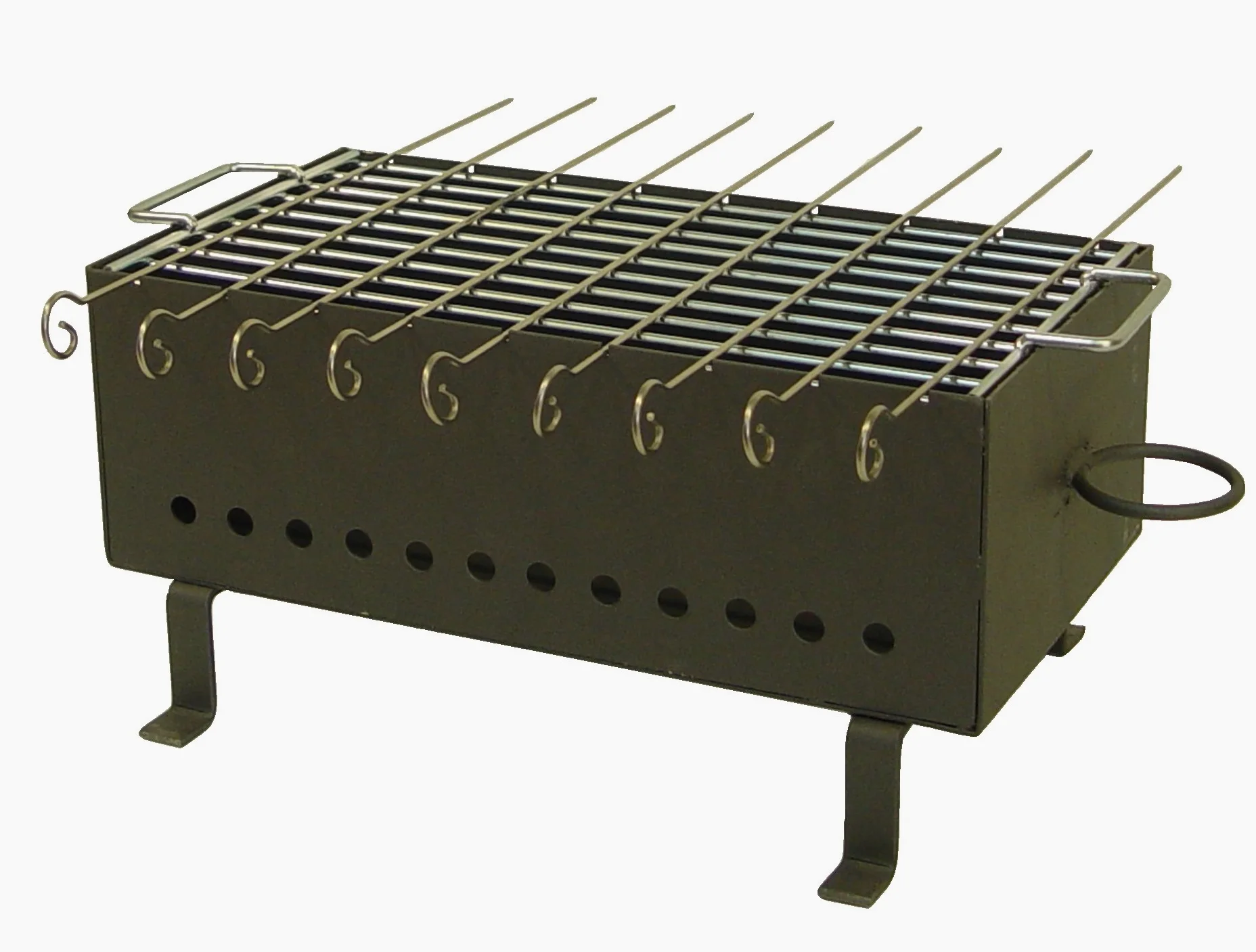 IMEX EL ZORRO 71400 Barbecue à brochettes au Charbon de Bois 38 x 20 x 22 cm