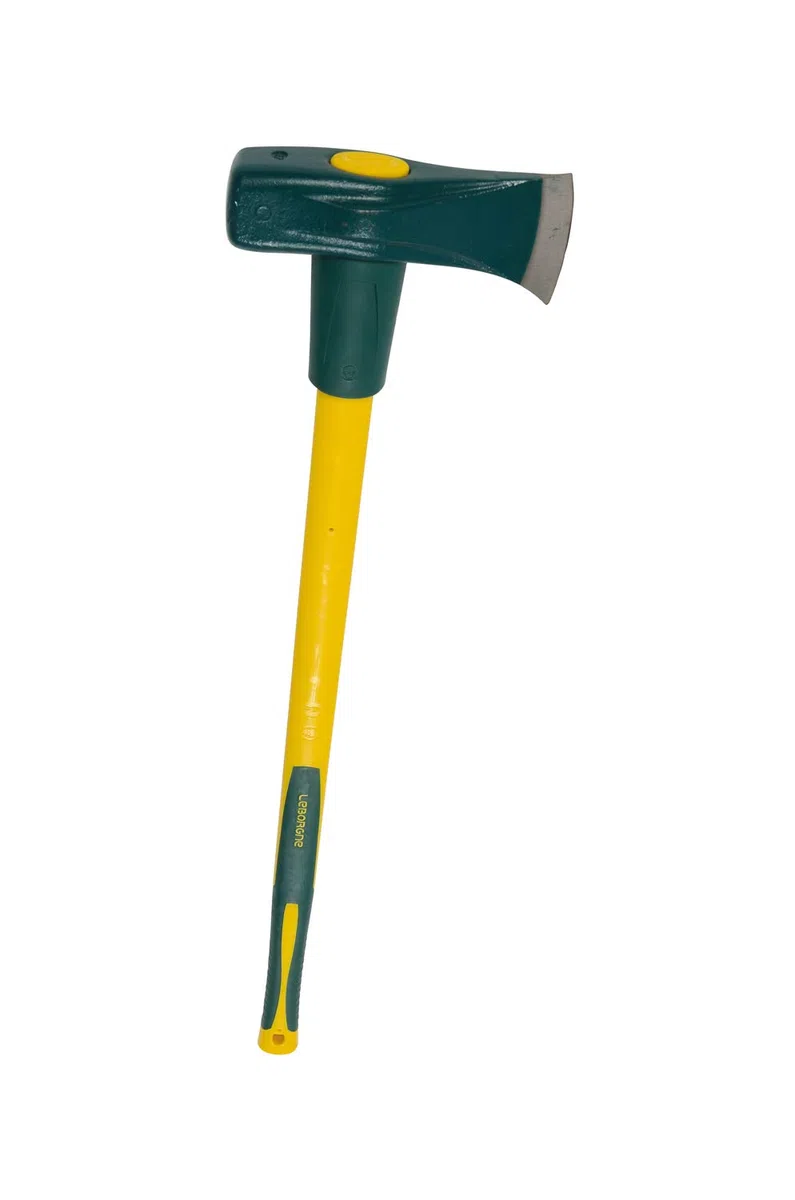 Leborgne, Hache Merlin Éclateur, Manche Novamax avec Pare Faux-Coups, Outil de Jardinage Idéal pour Ébrancher et Fendre le Bois, Résistant et Ergonomique, Taille Parfaite pour un Usage Intensif