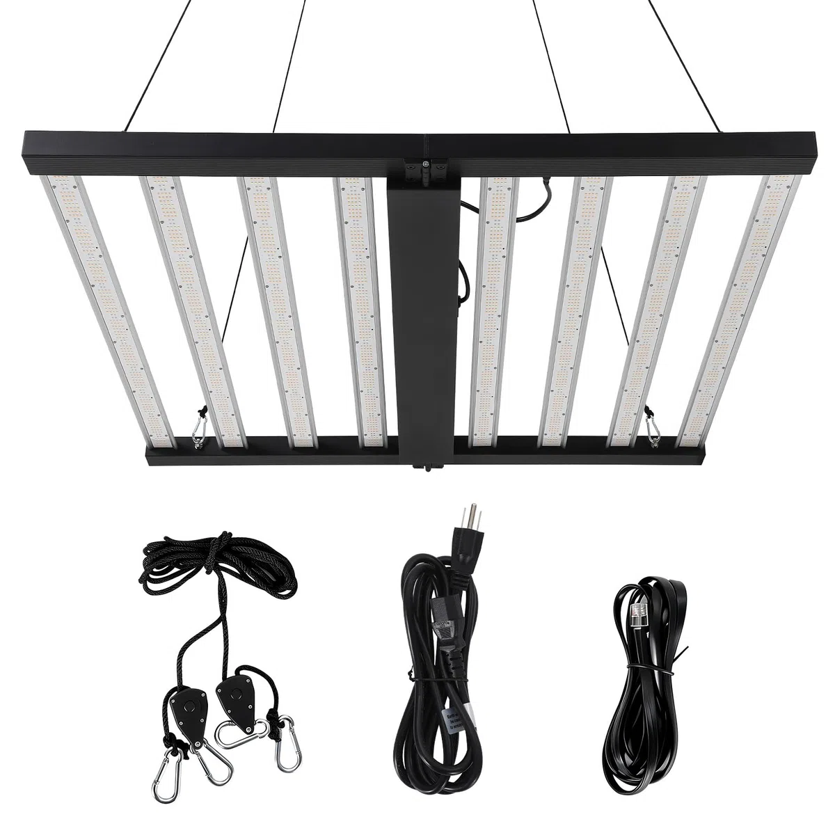 Garvee 600/720/1000w Lampe LED Horticole à 8 Bandes, 230V Lampe Plante Interieur avec Lumière Réglable et Pliable, Couvre 4x4 Pieds, Convient Aux Plantes D'intérieur, Aux Semis y Aux Légumes