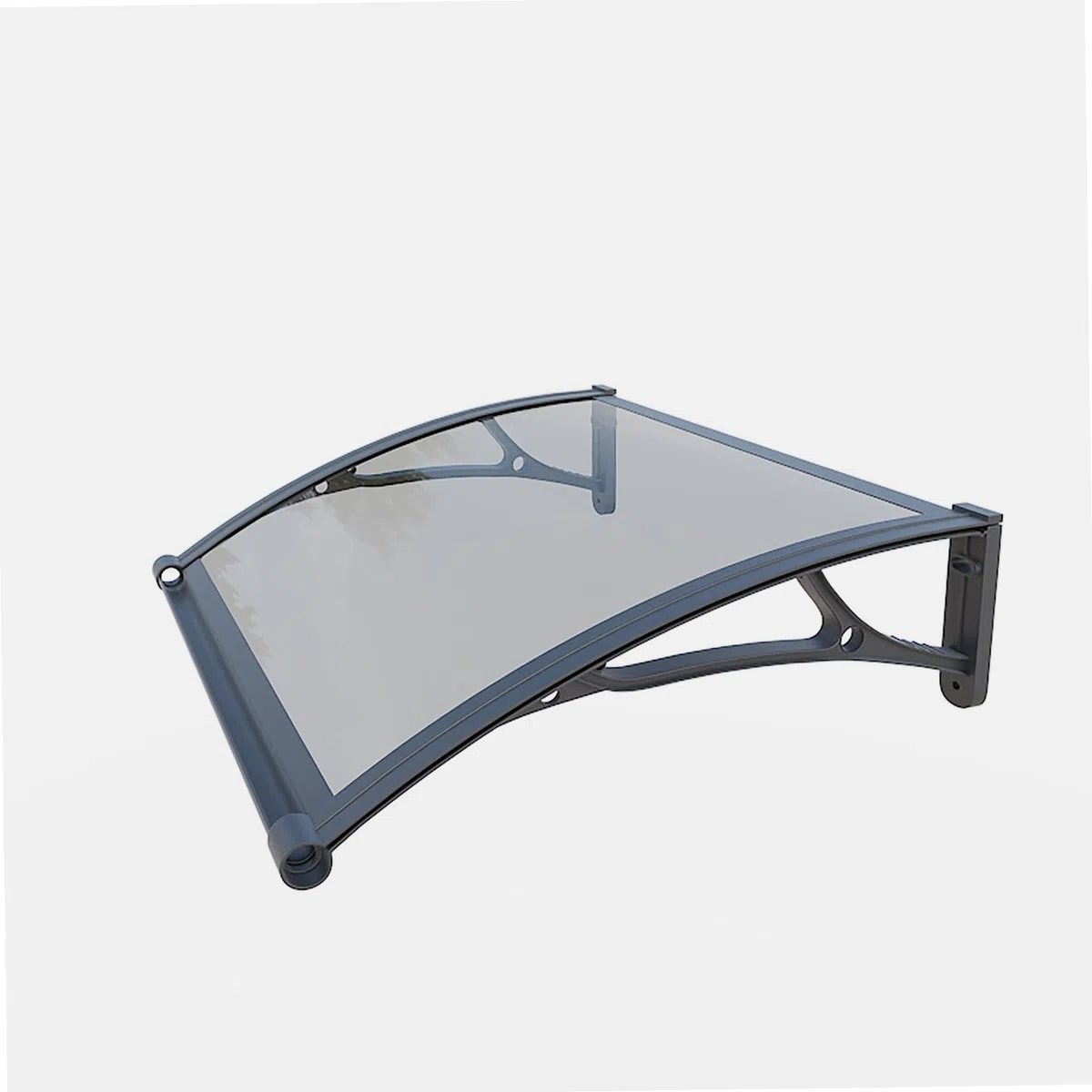 WERKA PRO Marquise Aluminium et Polycarbonate 80 x 120 cm