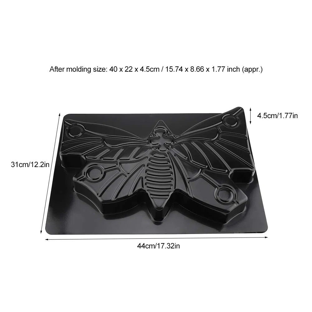 Moule Papillon Béton, Forme Tremplin ABS Réutilisable 44x31x4.5 cm pour Création Passerelles Artistiques Jardin Décoration Extérieure