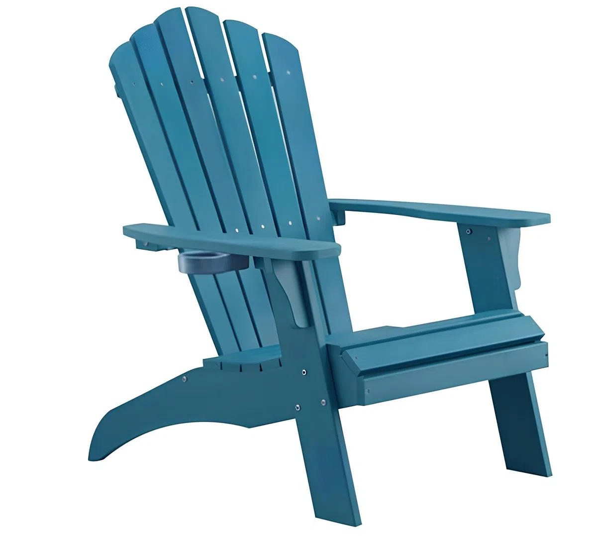 EFURDEN Adirondack Chaise Adirondack avec porte-gobelet en poly Lumber Outdoor en forme de grenouille - Charge maximale : 160 kg - Parfaite pour la piscine et la terrasse
