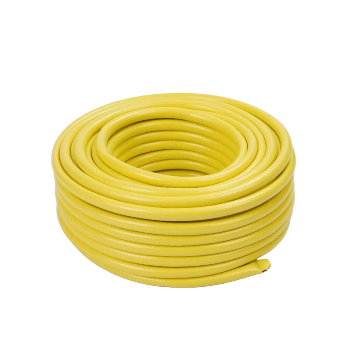 Relaxdays Tuyau d'arrosage résistant UV, torsadé, 70 m, Universel 1/2", Jaune