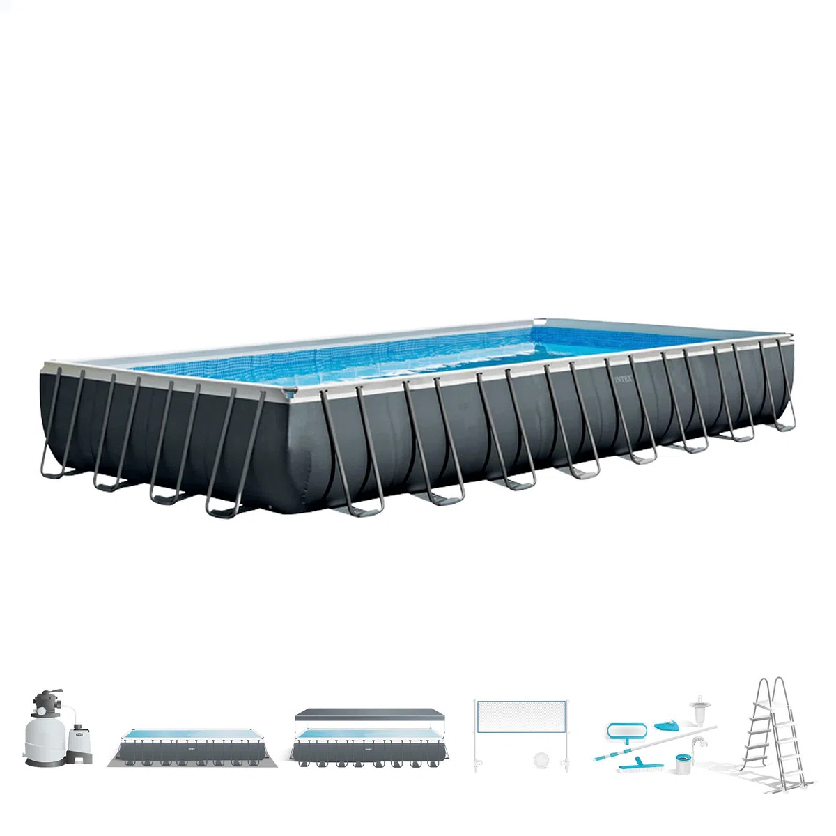 Intex 32Ft X 16Ft X 52In Ultra XTR Rectangular Pool Set