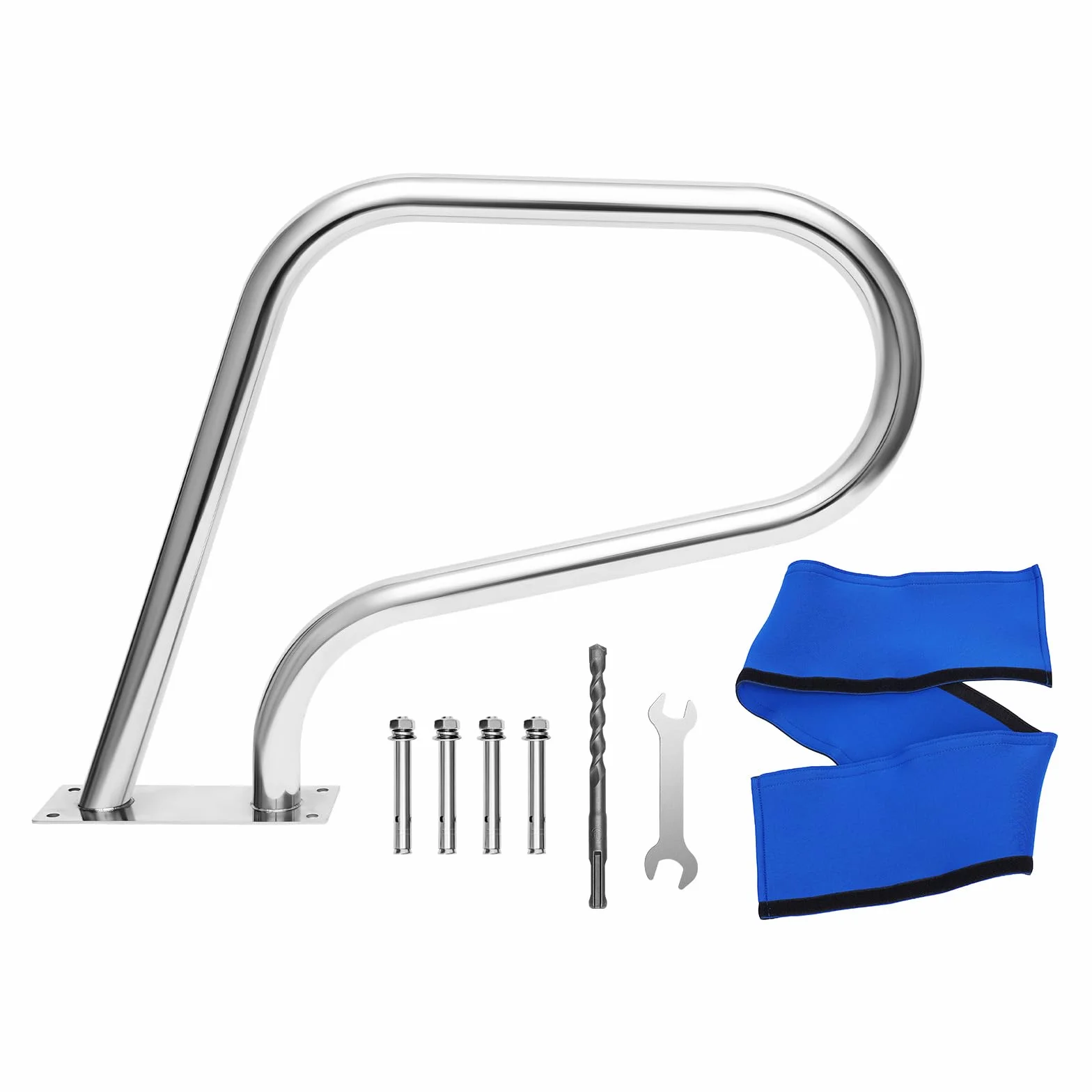 Main courante en acier inoxydable pour piscine - Rampe de piscine - Main courante pour piscine - Barre d'appui en U - Piscines en forme de U - Parcs aquatiques - 120 kg