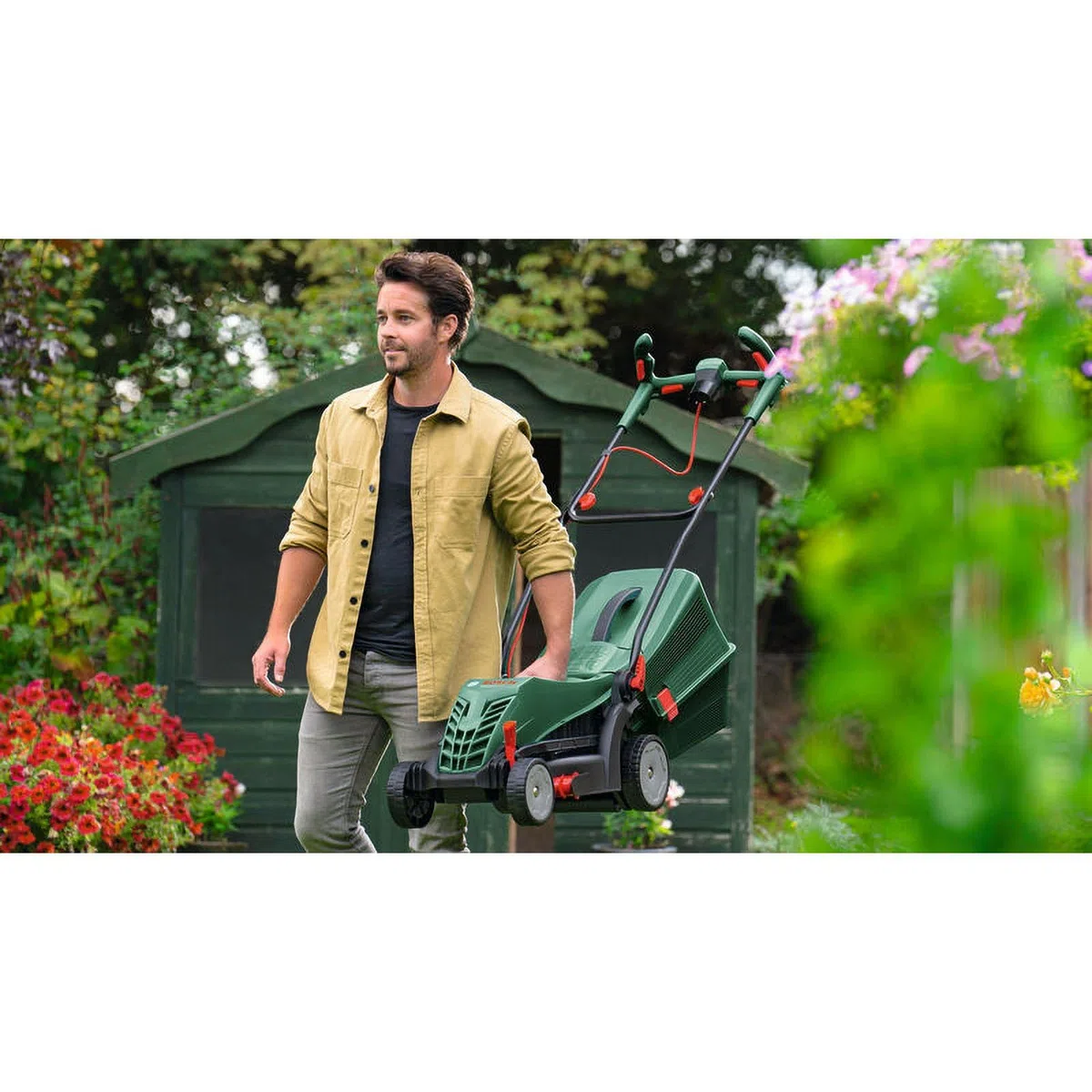 Bosch UniversalRotak 37-550 Rasenm?her 37 cm Schneidbreite 1400 W Netzbetrieb Gr?n (06008A6500)