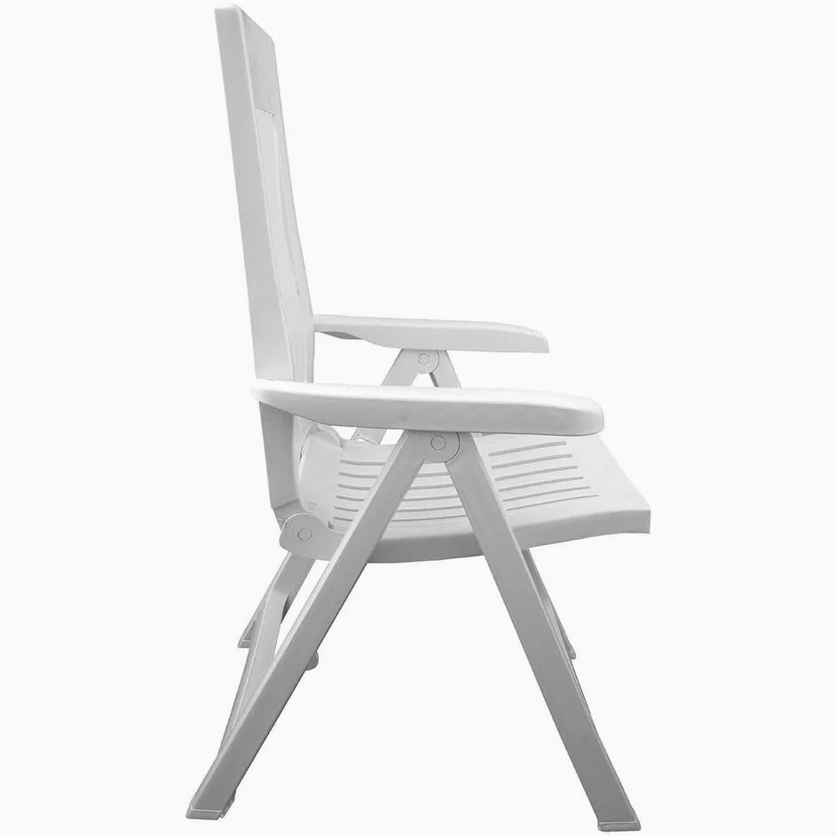 URBNLIVING Chaise longue de jardin pliante, 5 positions, résistante aux intempéries, siège confortable pour jardin, terrasse, camping et salle à manger