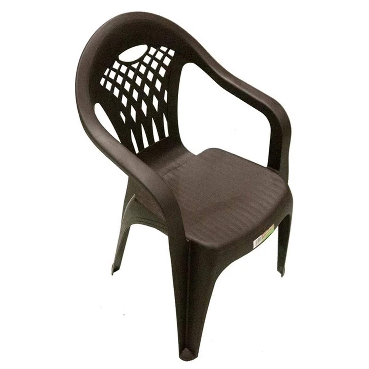 PEGANE Lot de 6 chaises de Jardin empilables en résine Coloris Marron - Longueur 58 x Profondeur 54 x Hauteur 86 cm