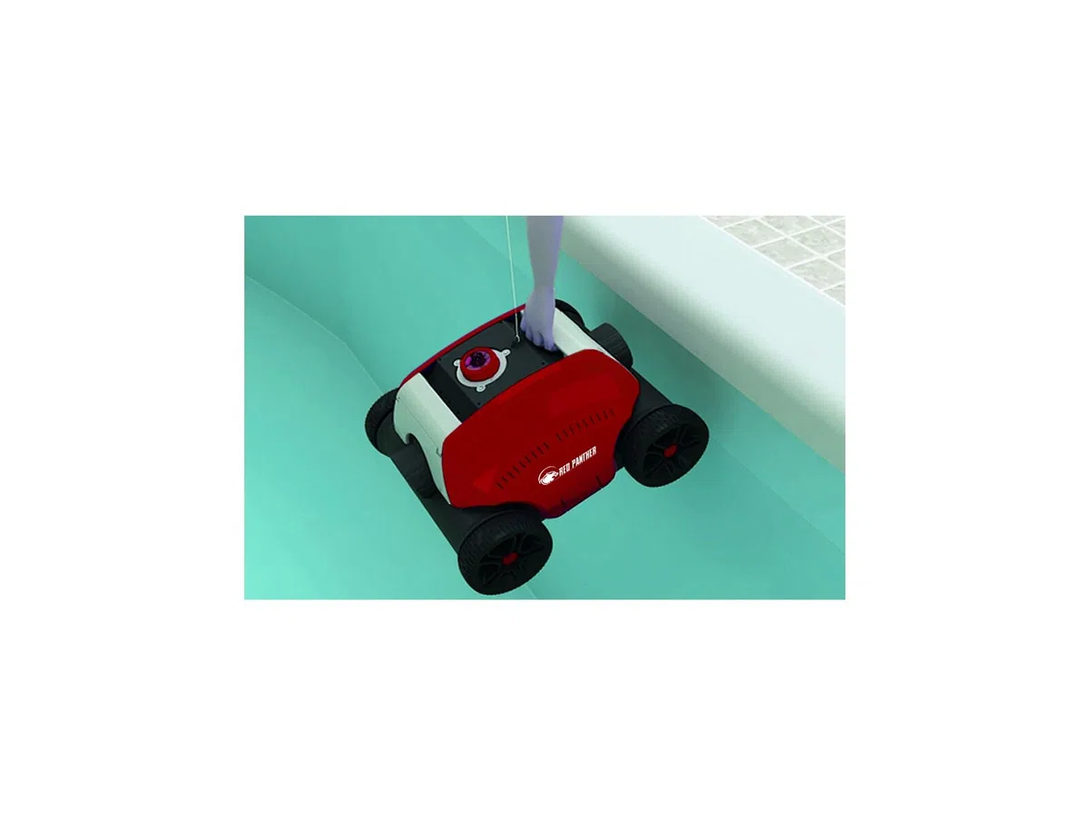 NETSPA - RO-PANTHER1 - Robot pour Piscine Panther - Autonomie jusqu'à 120 Minutes - Capacité de Filtration 10-11 m3/h - Temps de Charge 6h (complète) et 3-4 h (Rapide)