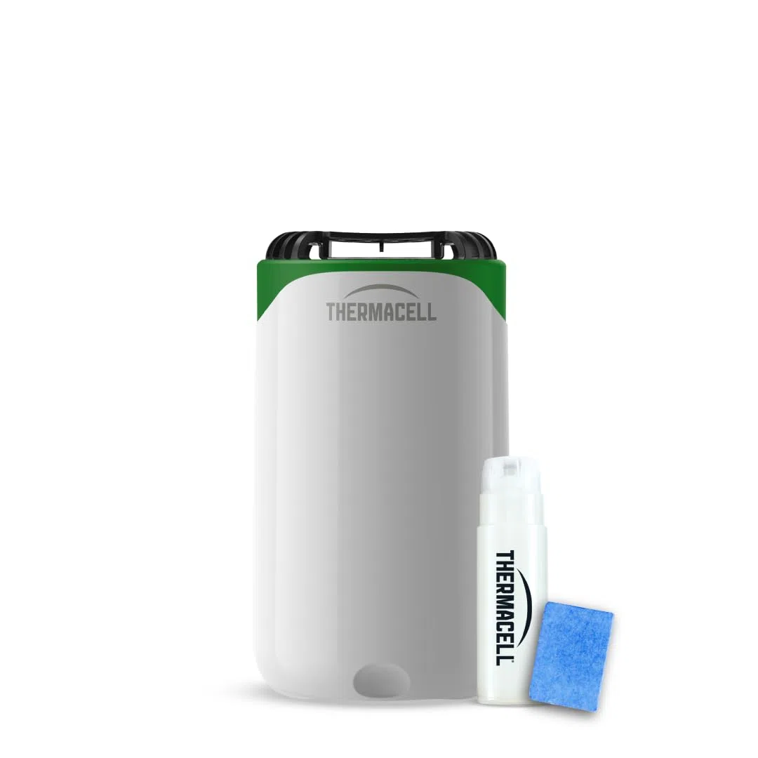 THERMACELL Diffuseur Répulsif Anti Moustiques - 15m² - 12h - Blanc | Sans Fil, Nomade - Extérieur, Jardin, Terrasse, Piscine - Effet Rapide, Inodore - Recharges Incluses - THNATHALOBLANC