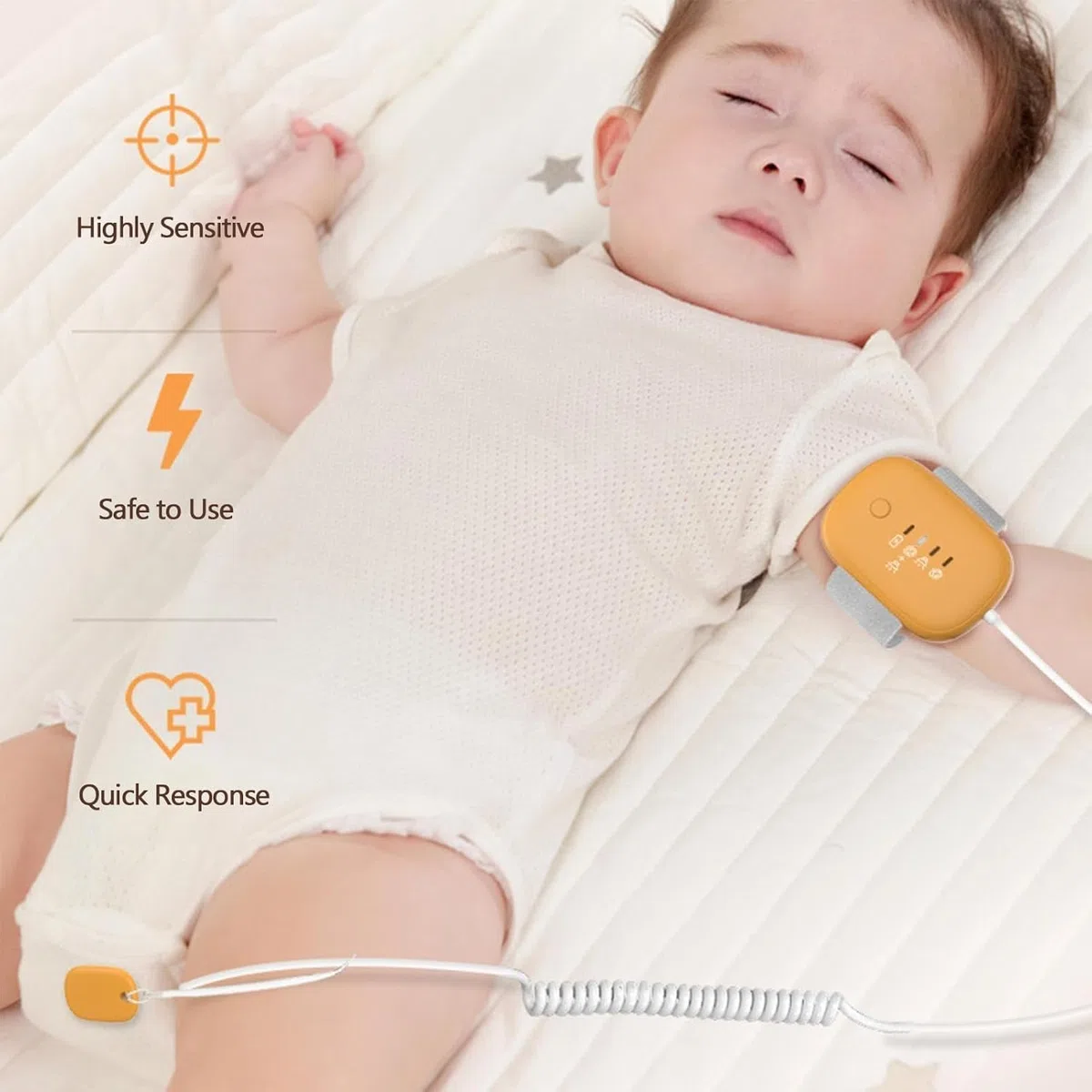 Alarme D'énurésie Nocturne DodoGuard, Alarme Pipi, Recharge USB | Accessoire D'énurésie avec 3 Modes, Alarme Pot Sûr Haute Sensibilité pour, Filles, Garçons Et Autres (Vert)