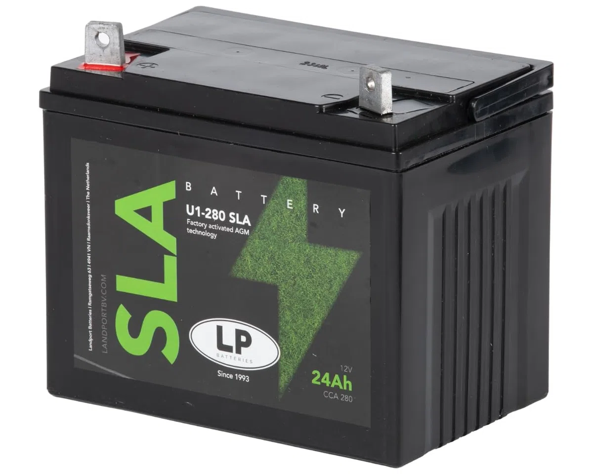 LANDPORT U1-280 SLA Batterie 12 V 24 Ah, pour tondeuse à gazon, tracteur de pelouse, autoportée -