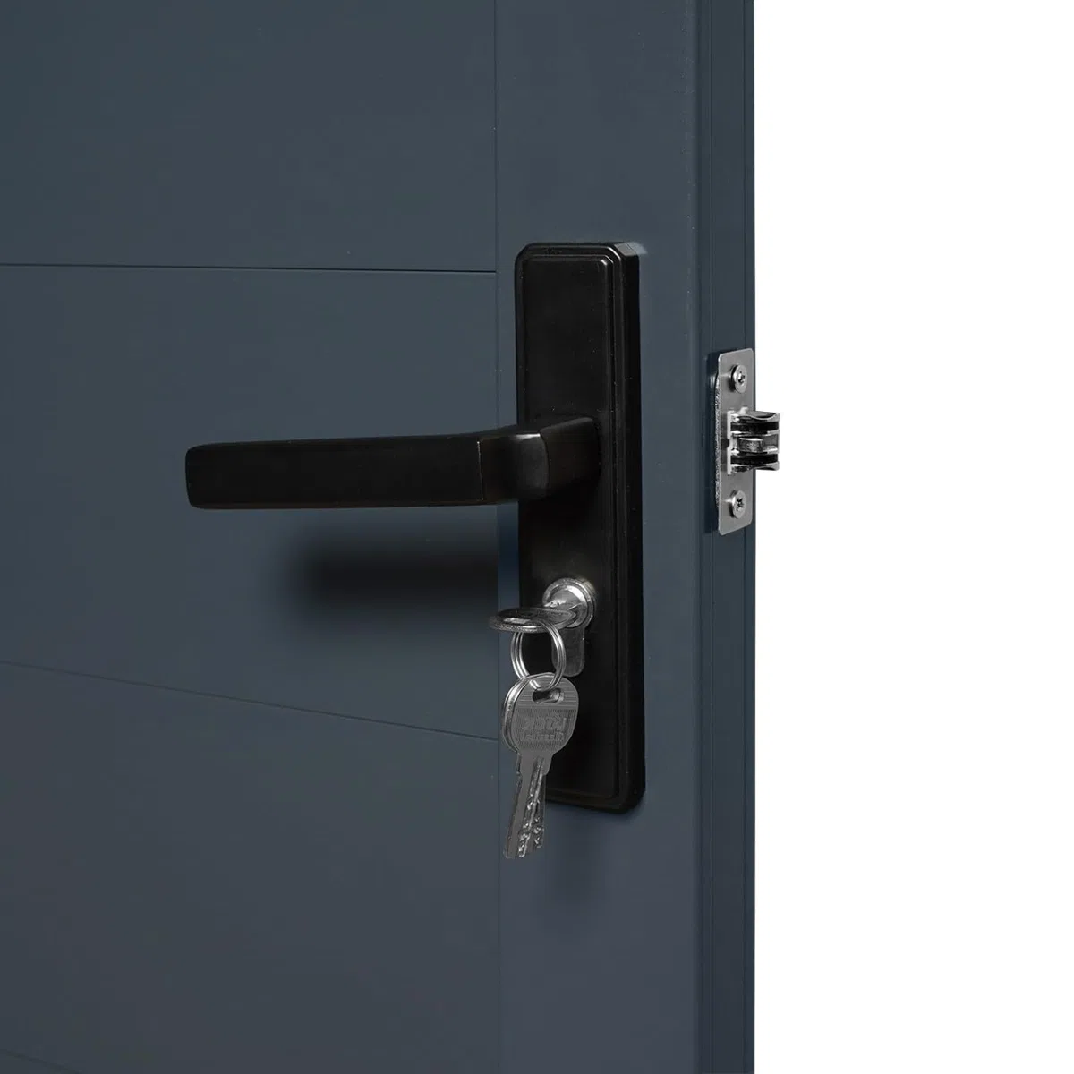 IDMarket - Portillon 100x160 cm en aluminium gris anthracite