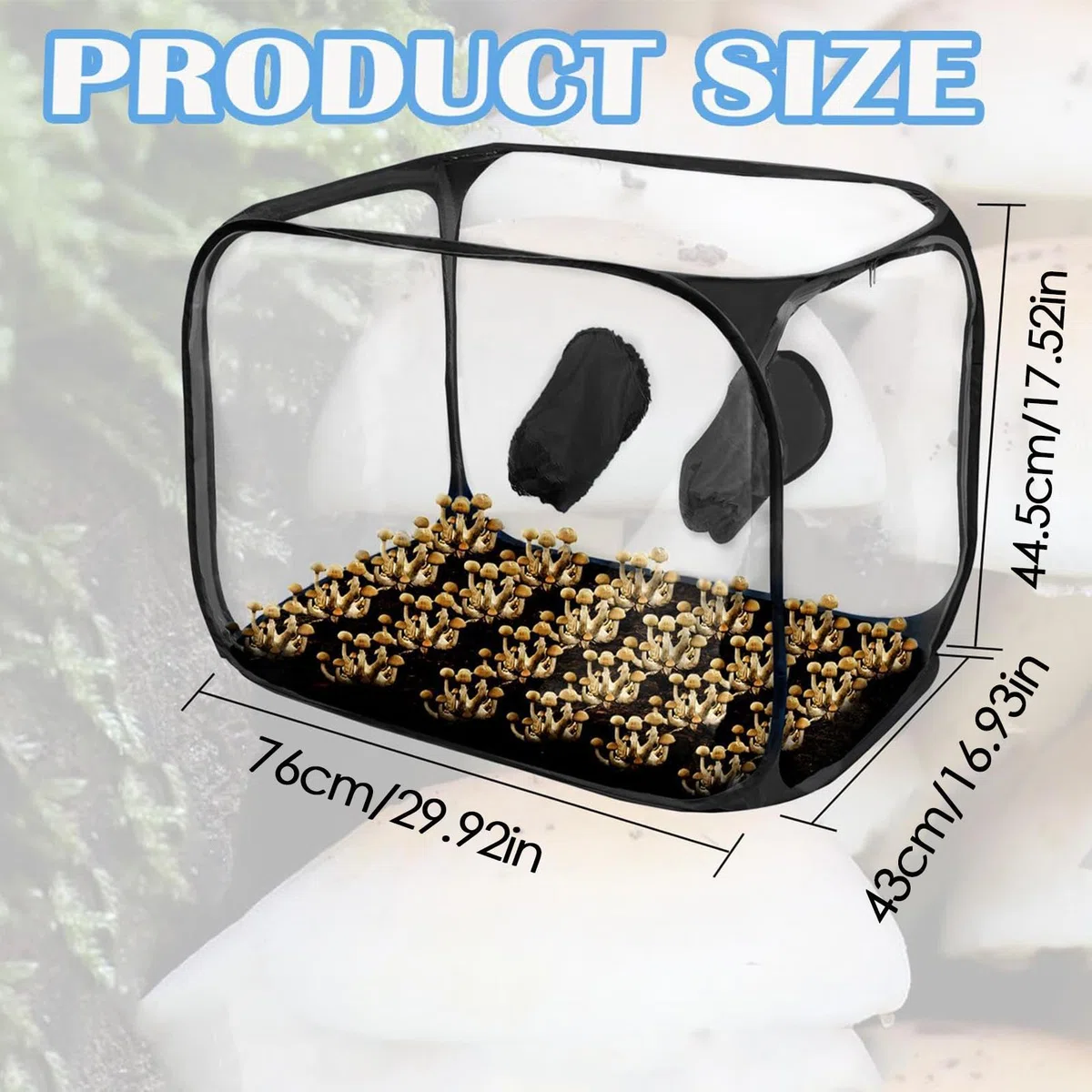 Still Air Box Station de propagation pliable ventilée 76 x 43 x 44,5 cm pour appartement urbain, jardin, culture , projets scolaires, balcon, jardinage