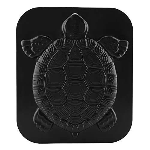 Moule de Pavage en Béton Motif Tortue, ABS Noir, 44x31x4,5 cm, Bricolage pour Jardin Pelouse Allée Pierre Décoration