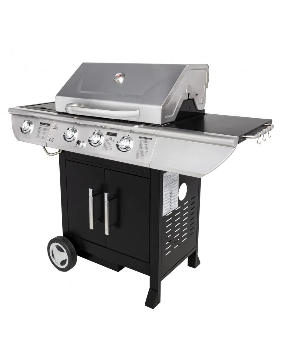 Somagic Barbecue au gaz Baltimore - 3 brûleurs 10,5kW + réchaud