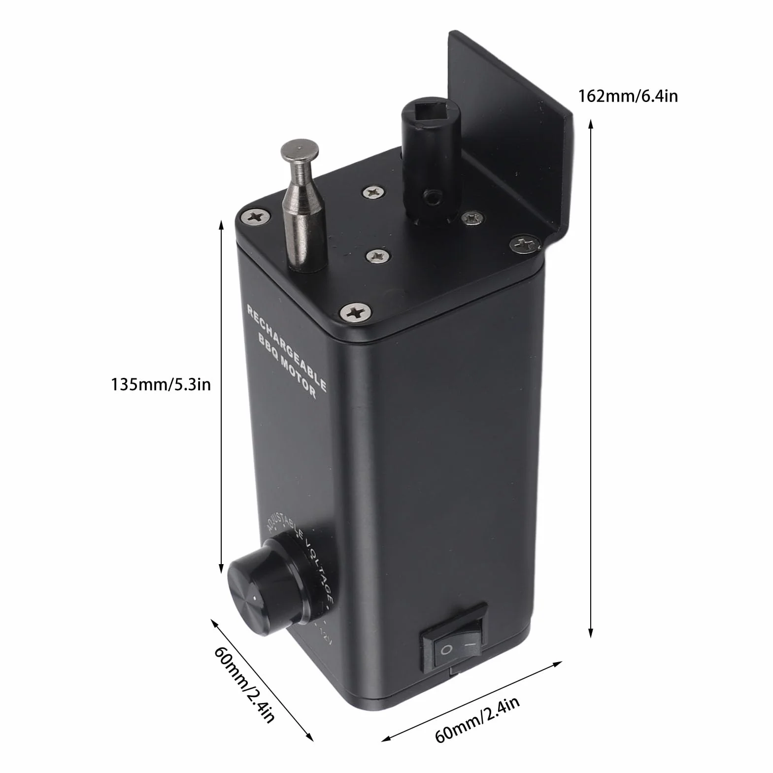 Moteur de Rôtissoire électrique, Moteur de Rôtissoire à Broche de Barbecue à Vitesse Réglable 10 W 3 à 12 V, Contrôle de Vitesse Variable, Moteur de Rôtissoire électrique CC