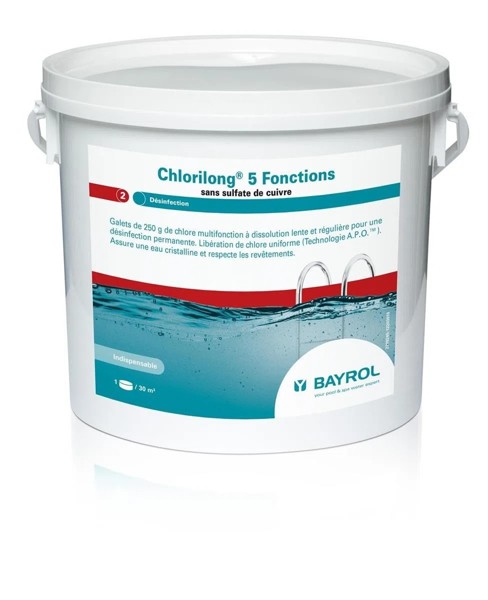 Bayrol Chlore Multifonctions Chlorilong Power 5 Fonctions - 10kg